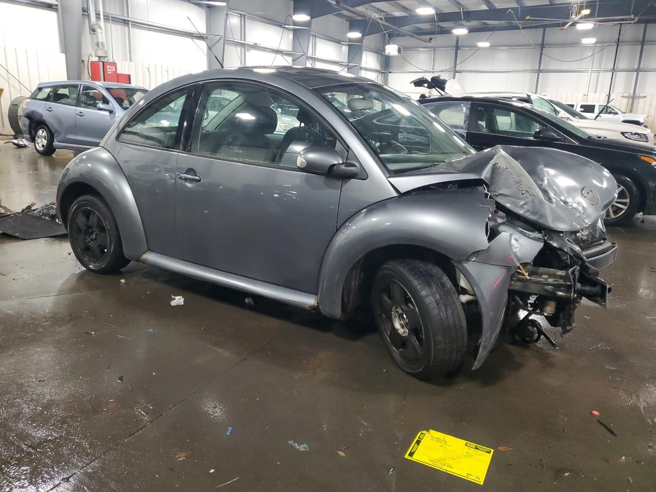 2004 Volkswagen New Beetle Gls Gray vin: 3VWCK31C04M417314