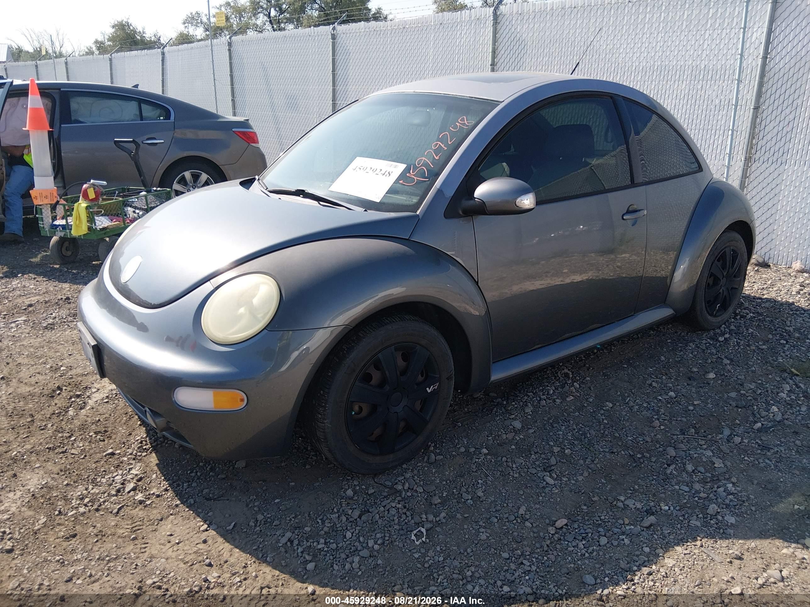 2005 Volkswagen New Beetle Gls Gray vin: 3VWCK31C05M410719