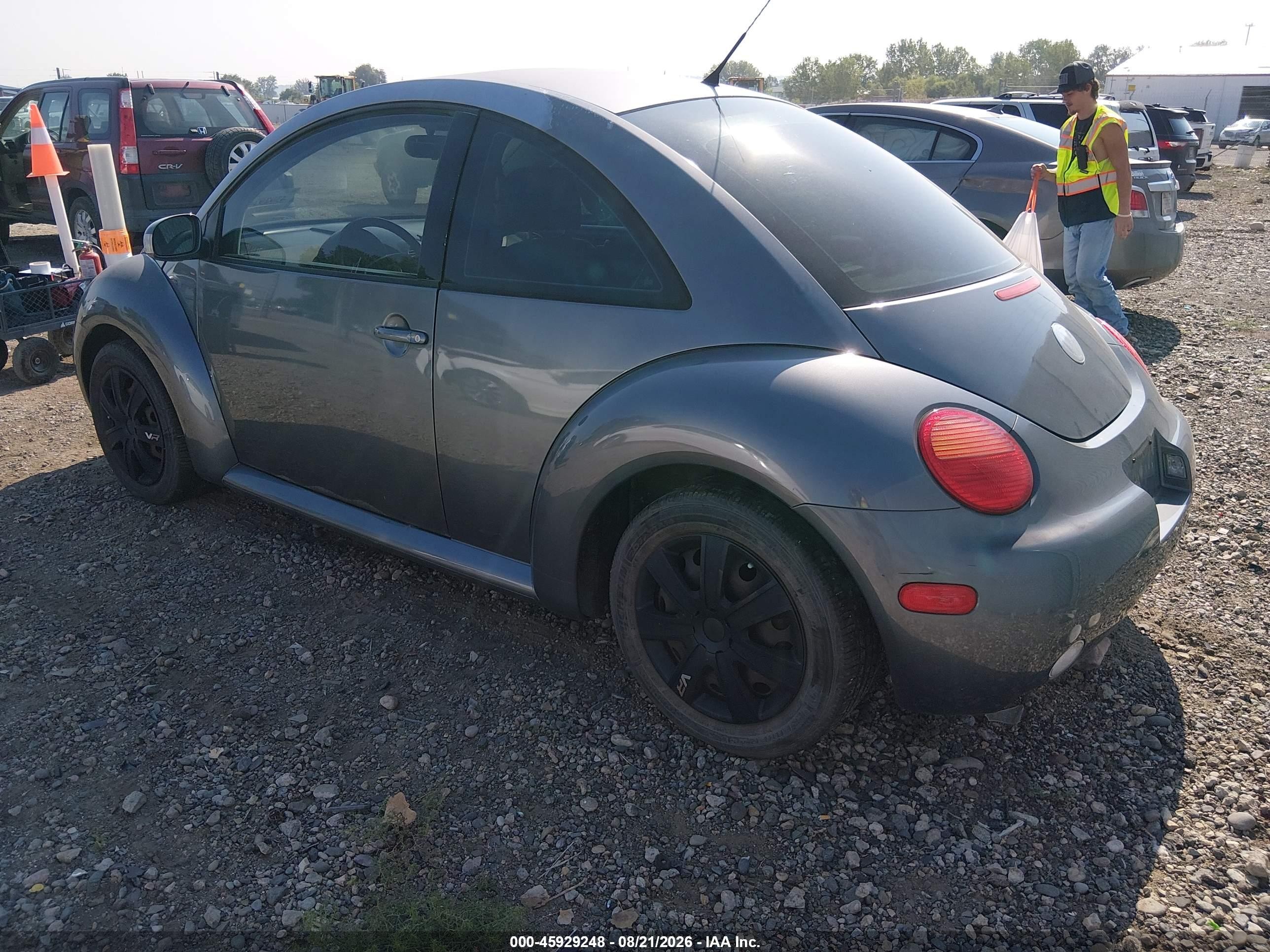 2005 Volkswagen New Beetle Gls Gray vin: 3VWCK31C05M410719
