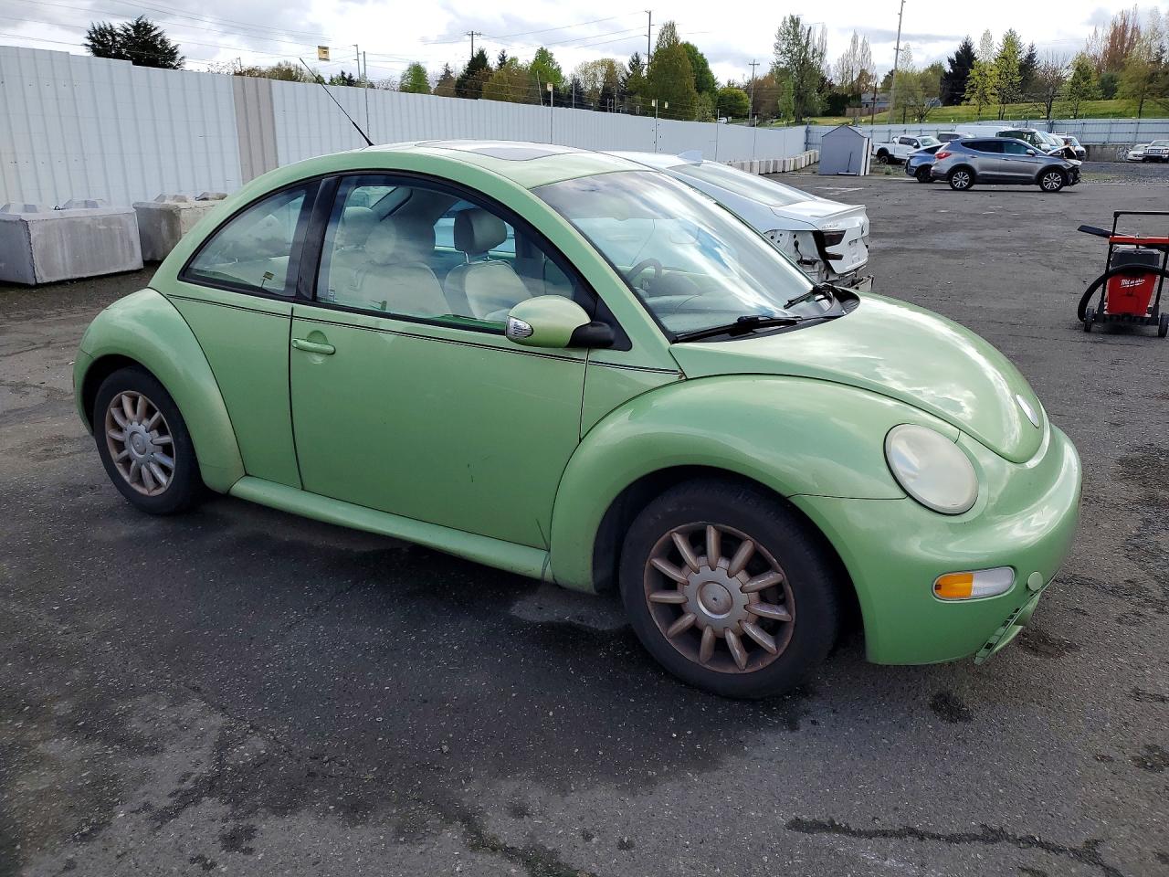 2005 Volkswagen New Beetle Gls Green vin: 3VWCK31C25M414397