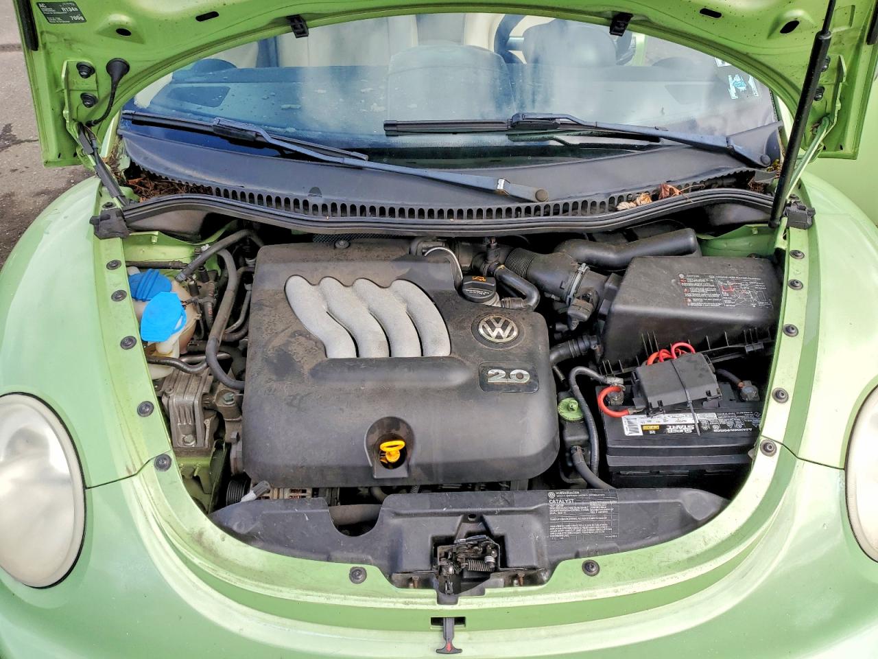2005 Volkswagen New Beetle Gls Green vin: 3VWCK31C25M414397