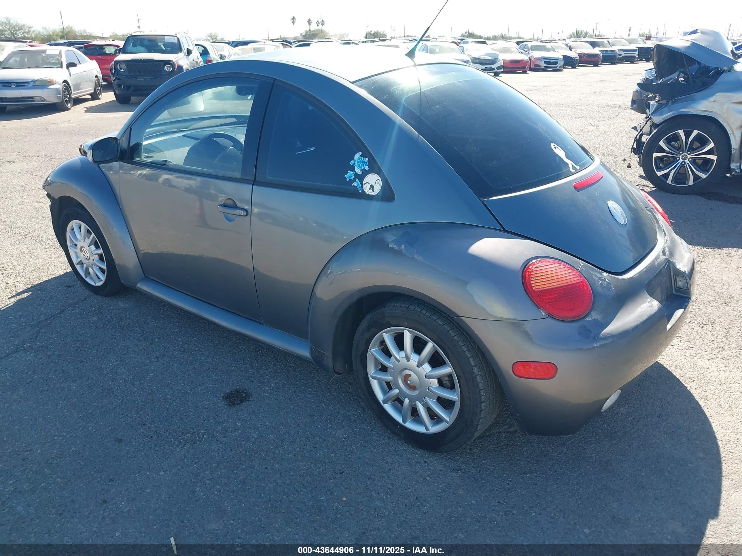 2005 Volkswagen New Beetle Coupe Gls Gray vin: 3VWCK31C55M400753