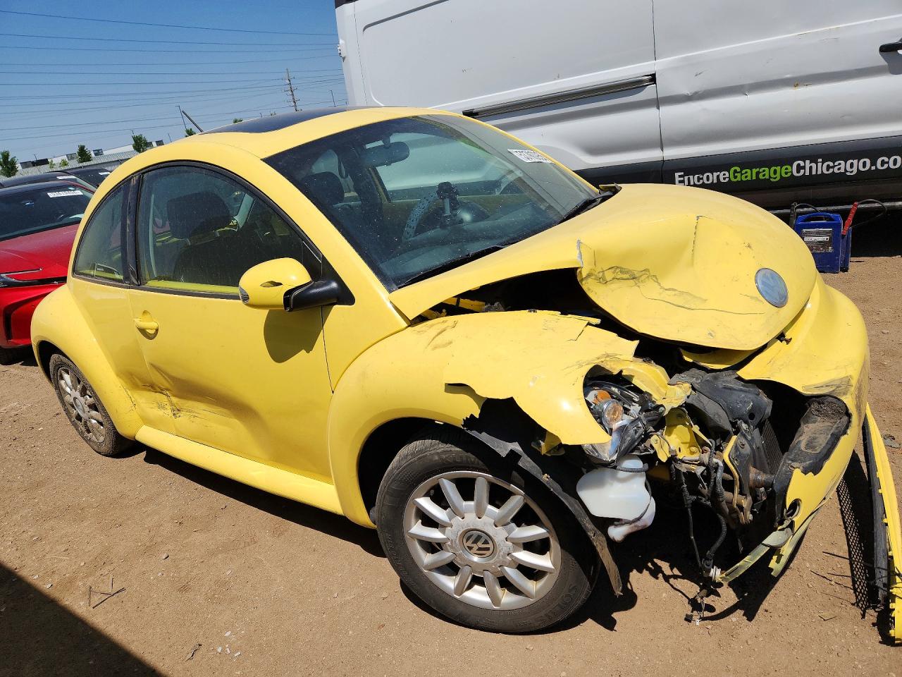 2005 Volkswagen New Beetle Gls Yellow vin: 3VWCK31C65M401264