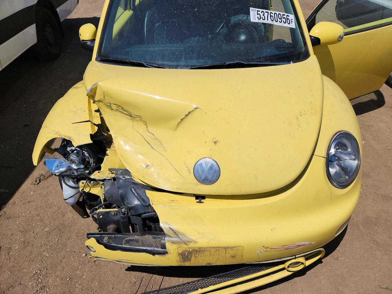 2005 Volkswagen New Beetle Gls Yellow vin: 3VWCK31C65M401264