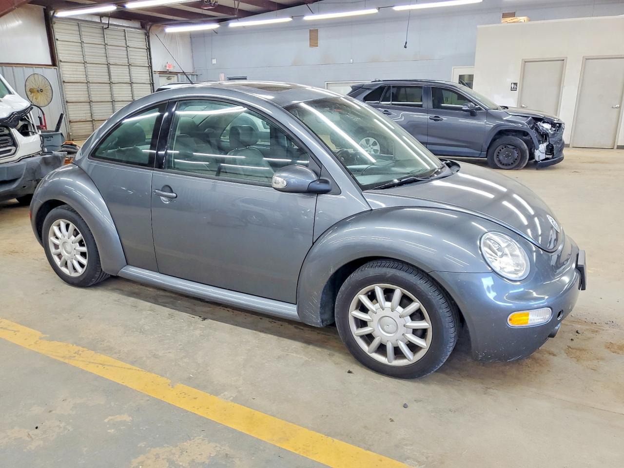 2004 Volkswagen New Beetle Gls Gray vin: 3VWCK31C94M413455