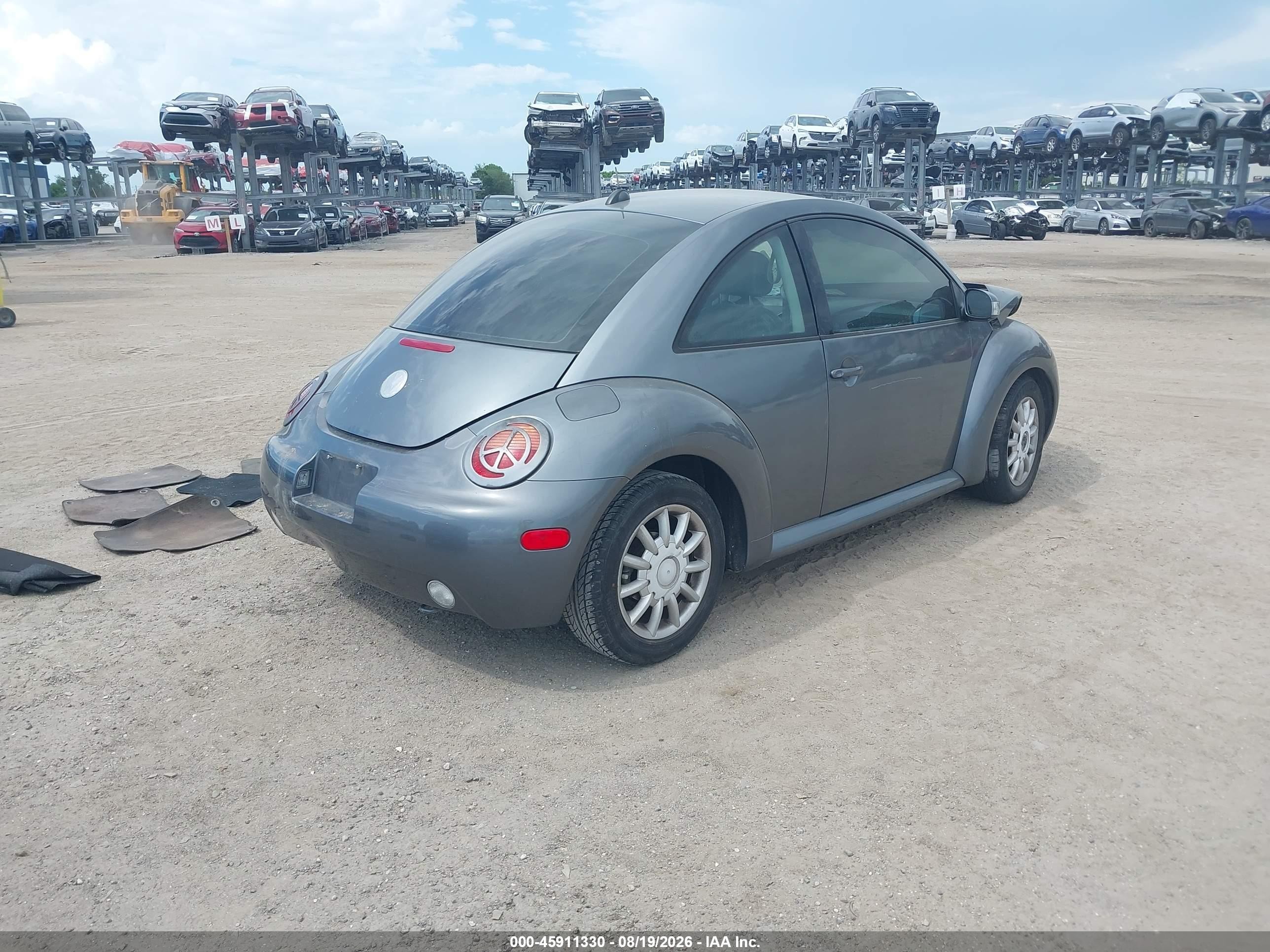 2005 Volkswagen New Beetle Gls Gray vin: 3VWCK31CX5M400263