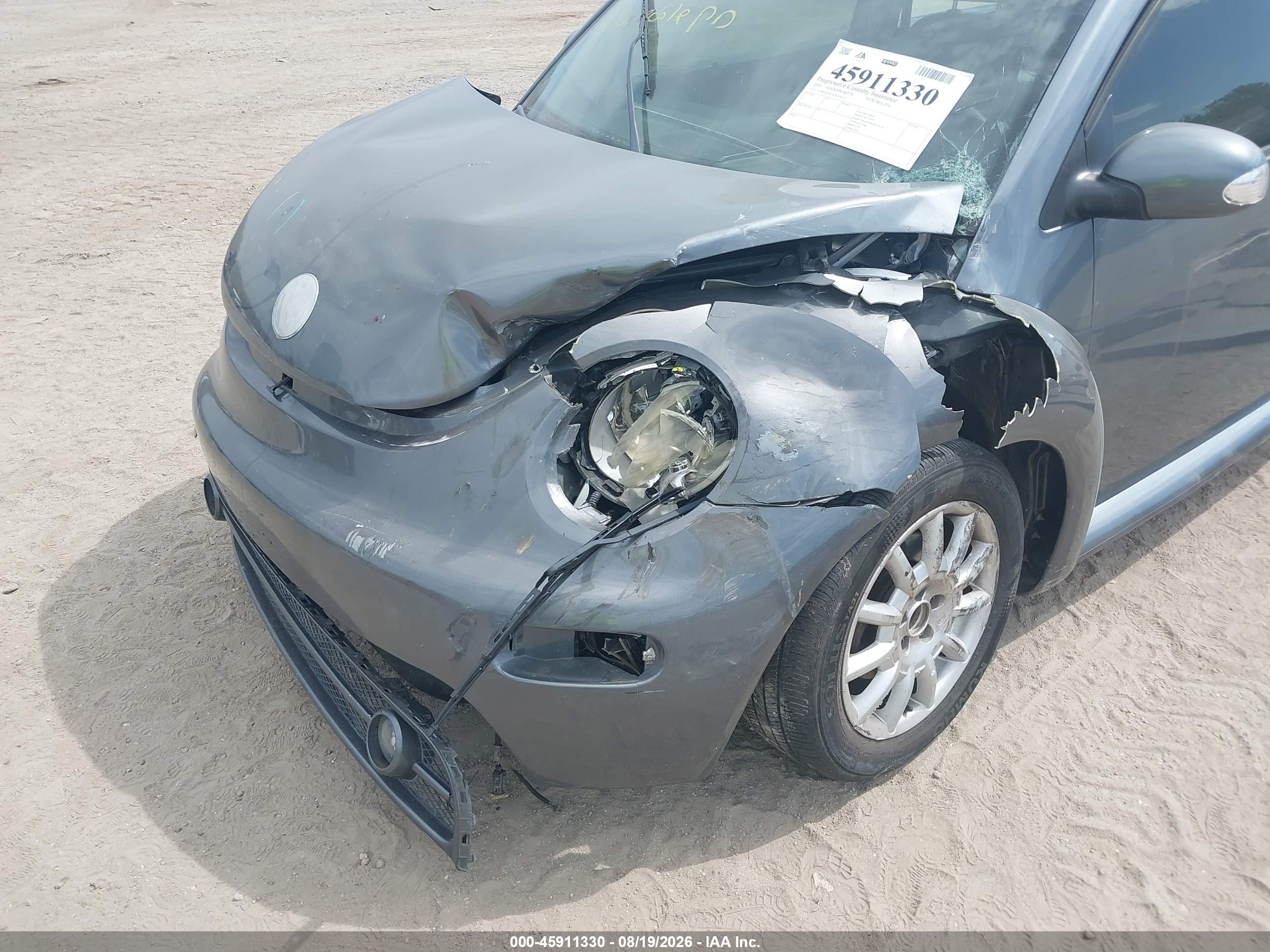 2005 Volkswagen New Beetle Gls Gray vin: 3VWCK31CX5M400263