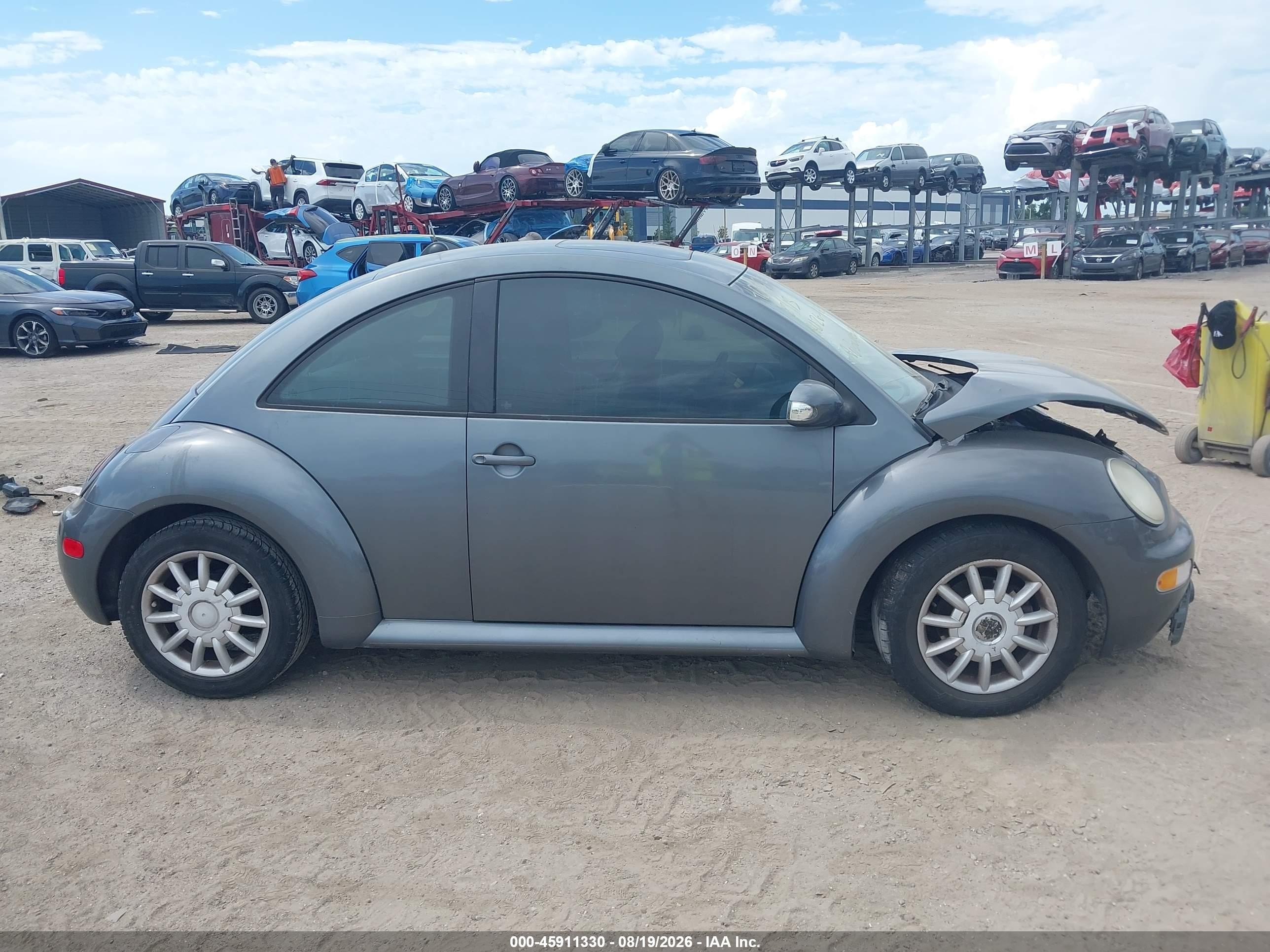 2005 Volkswagen New Beetle Gls Gray vin: 3VWCK31CX5M400263