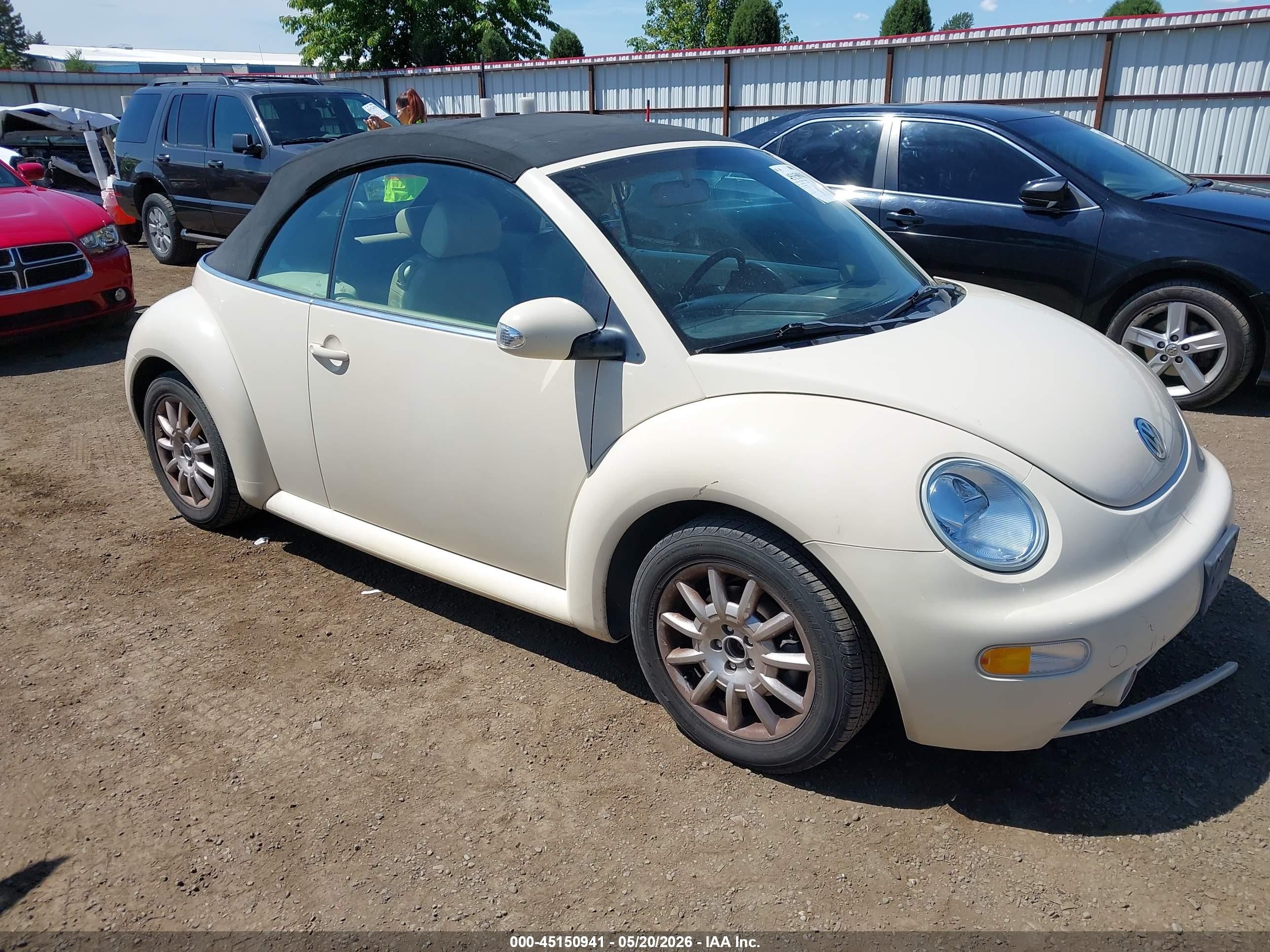 2004 Volkswagen New Beetle Gls Cream vin: 3VWCM21Y44M310668