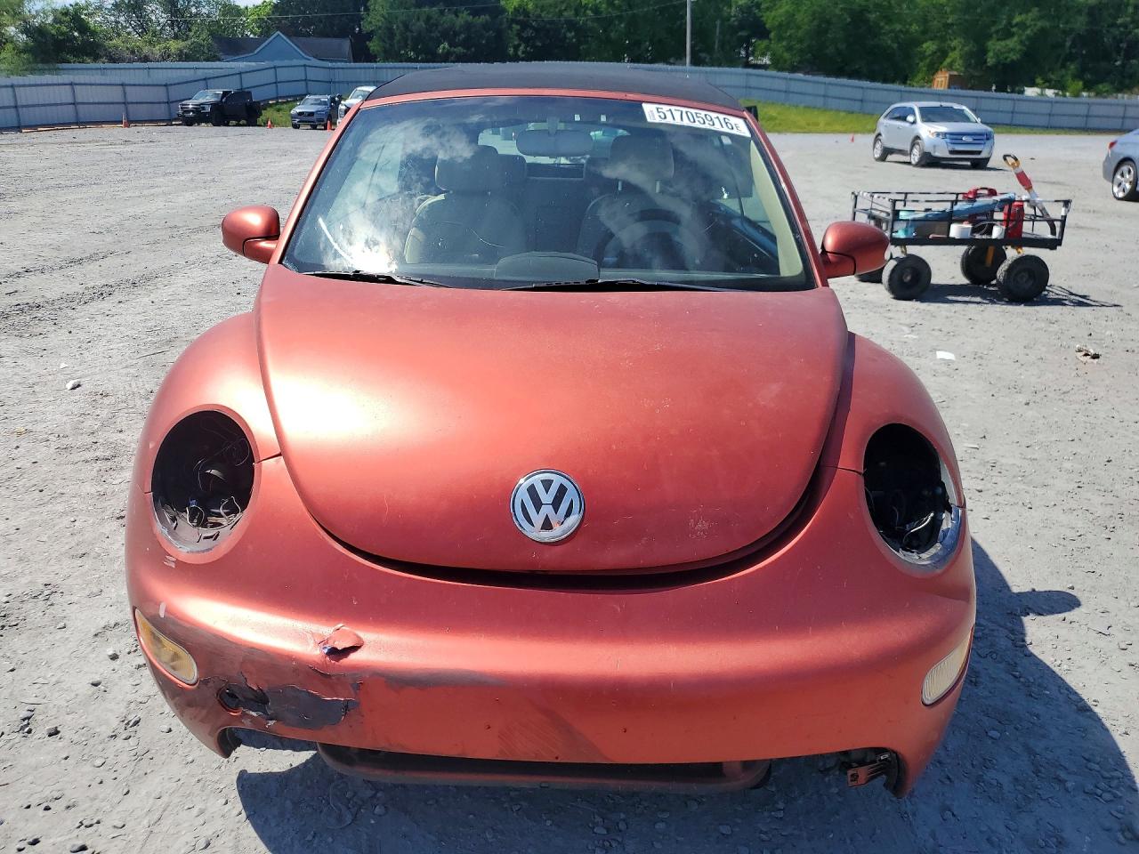2004 Volkswagen New Beetle Gls Red vin: 3VWCM31Y04M312794
