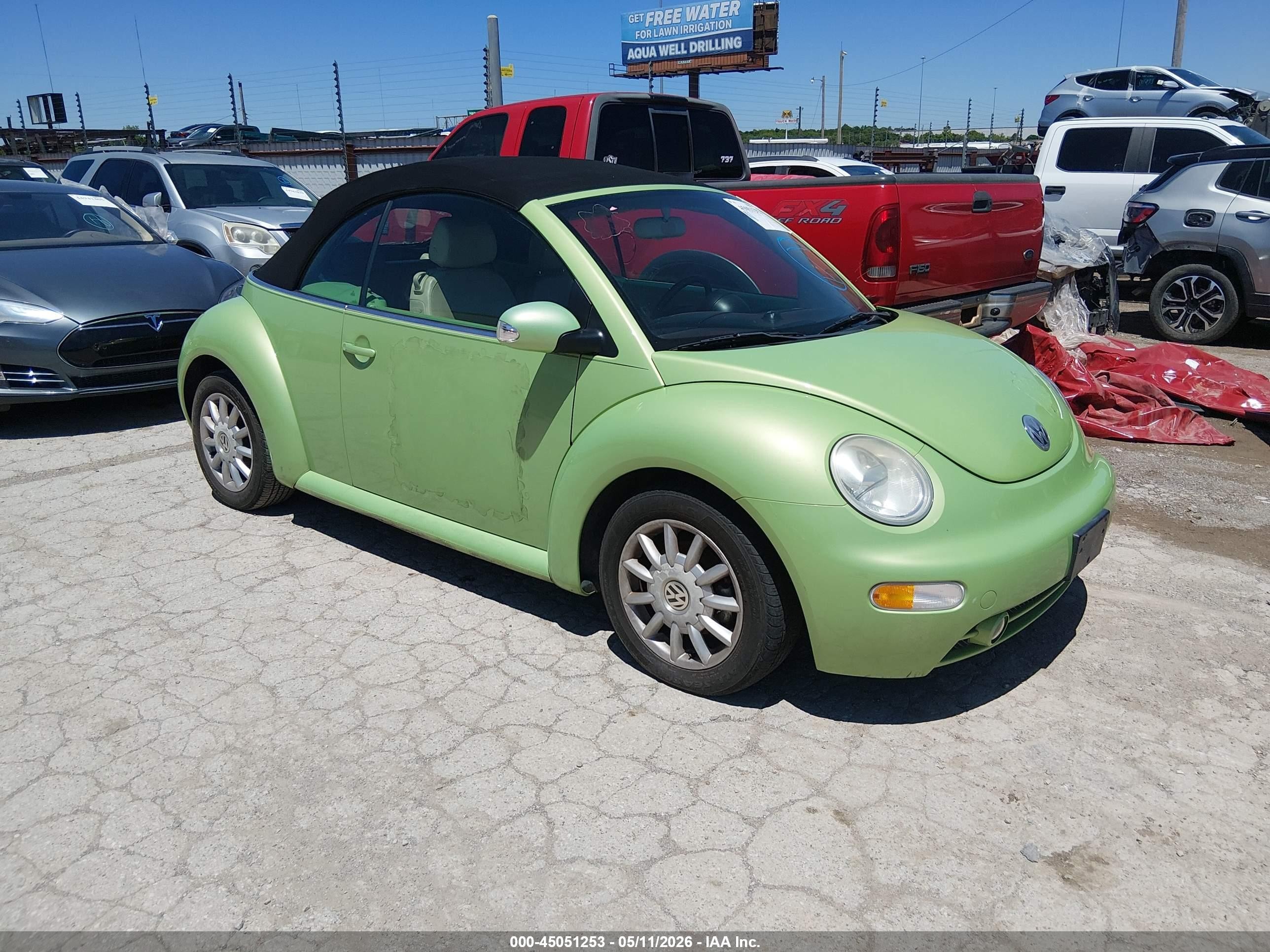 2005 Volkswagen New Beetle Gls Green vin: 3VWCM31Y05M310500