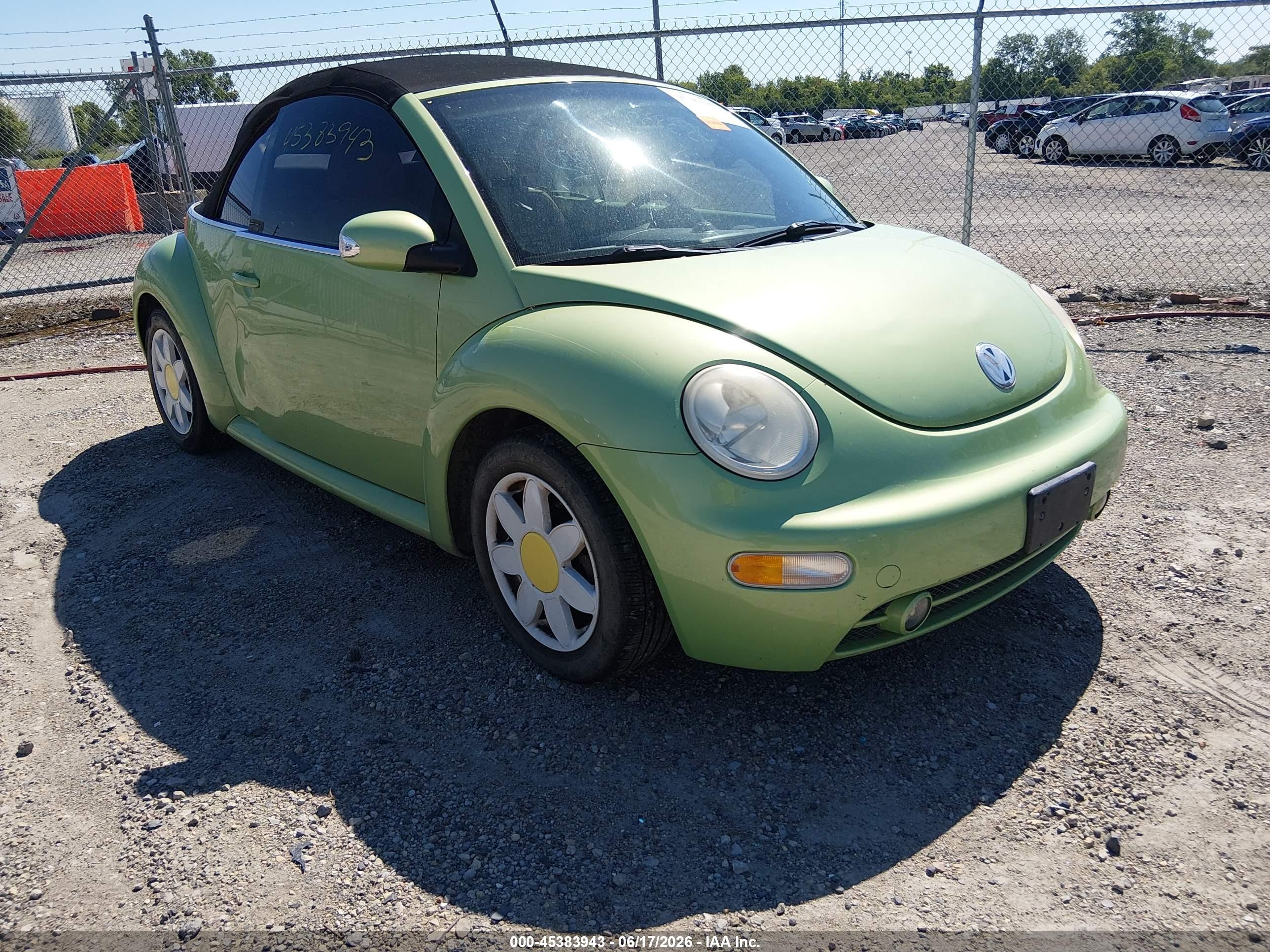 2005 Volkswagen New Beetle Gls Green vin: 3VWCM31Y05M366579