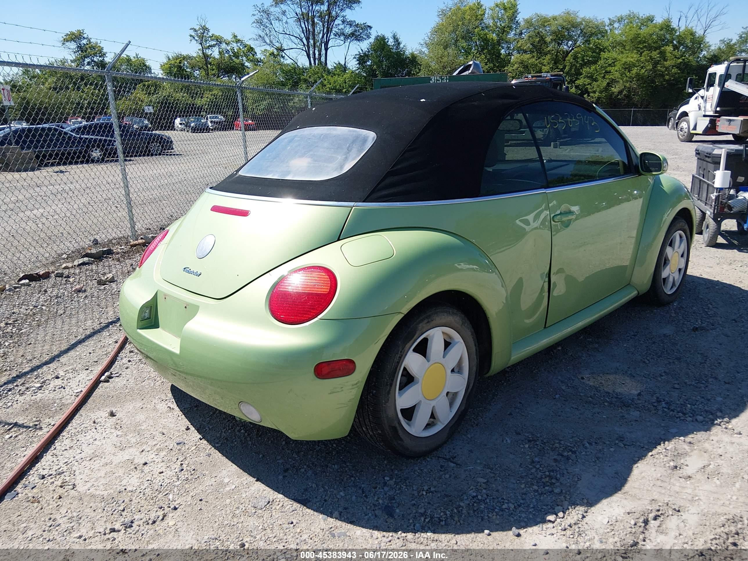 2005 Volkswagen New Beetle Gls Green vin: 3VWCM31Y05M366579