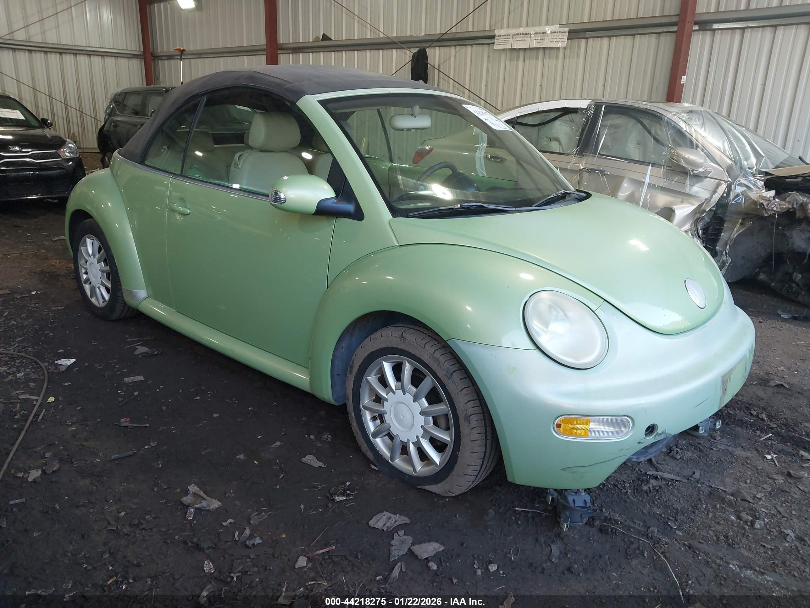 2005 Volkswagen New Beetle Gls Green vin: 3VWCM31Y15M304558