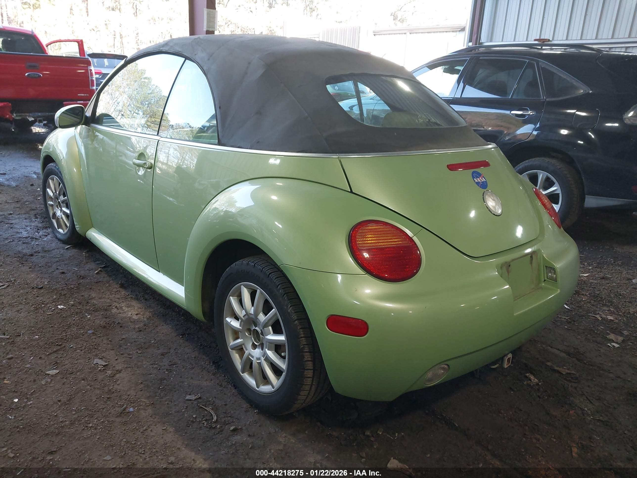 2005 Volkswagen New Beetle Gls Зеленый vin: 3VWCM31Y15M304558