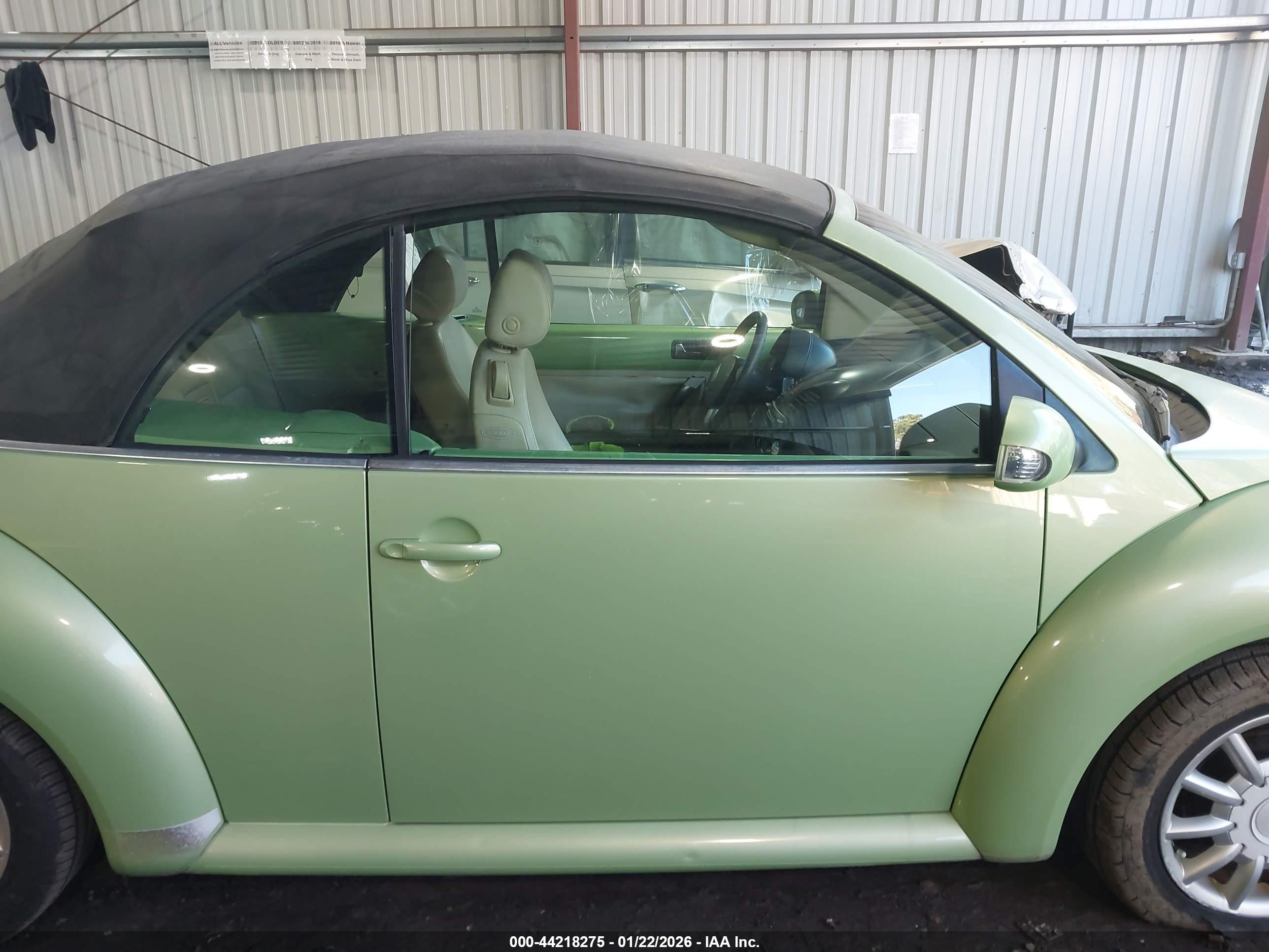 2005 Volkswagen New Beetle Gls Зеленый vin: 3VWCM31Y15M304558