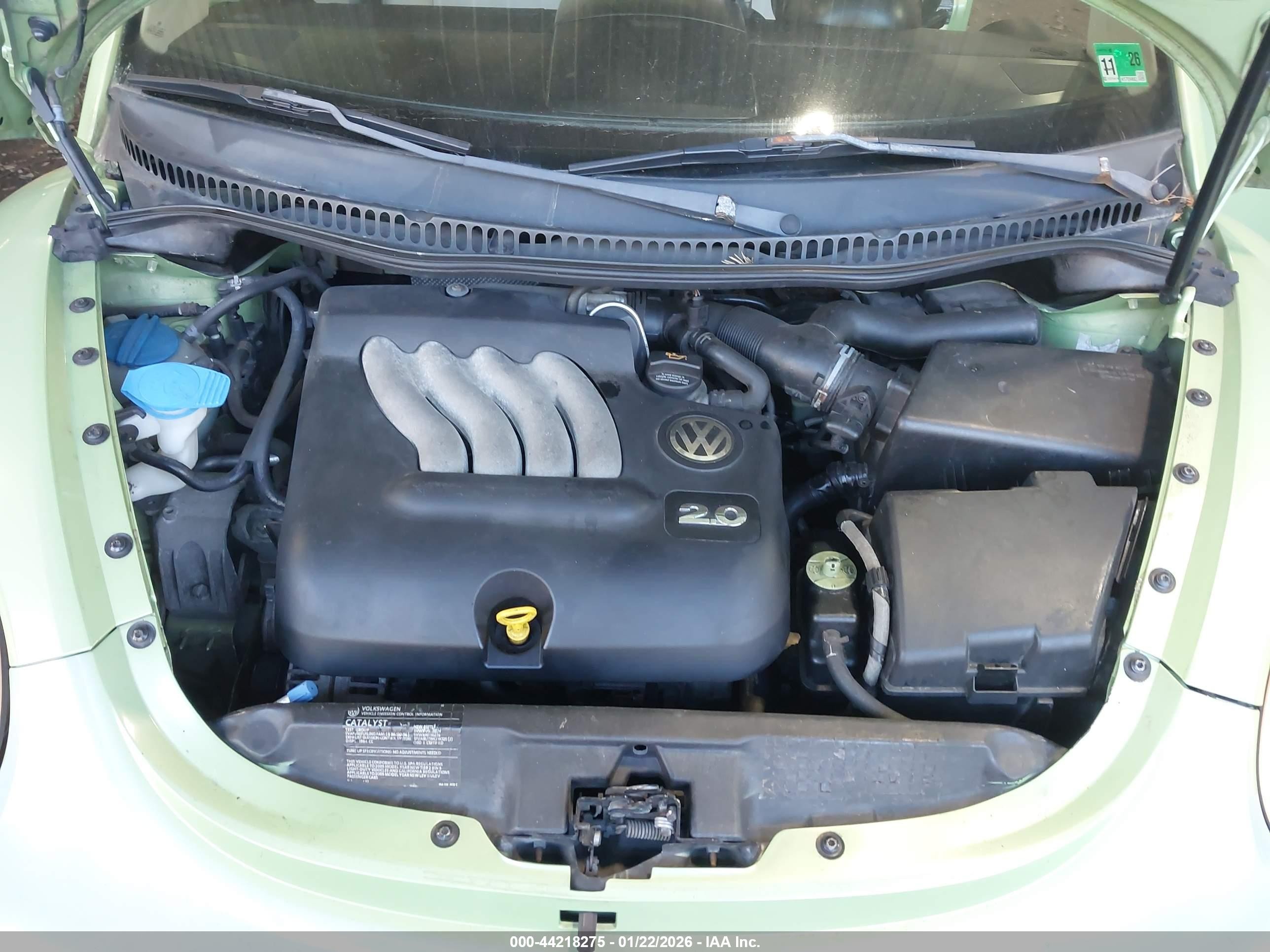 2005 Volkswagen New Beetle Gls Зеленый vin: 3VWCM31Y15M304558