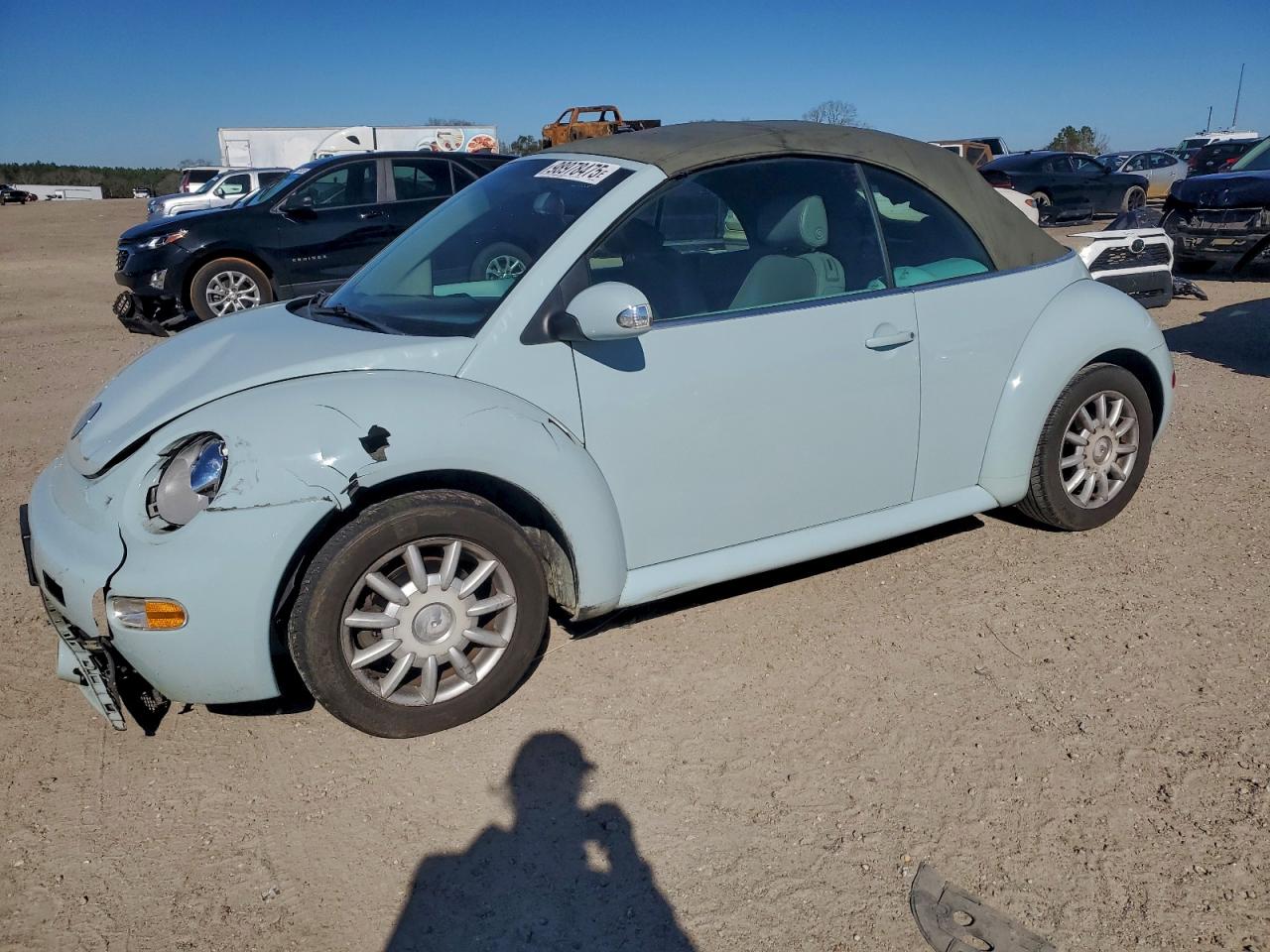 2004 Volkswagen New Beetle Gls Turquoise vin: 3VWCM31Y24M335445