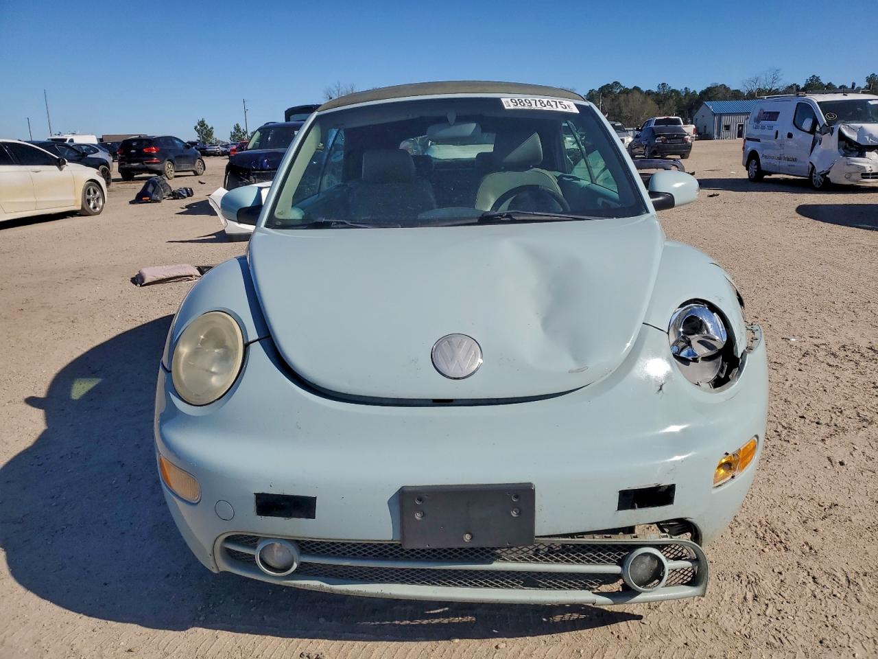 2004 Volkswagen New Beetle Gls Turquoise vin: 3VWCM31Y24M335445