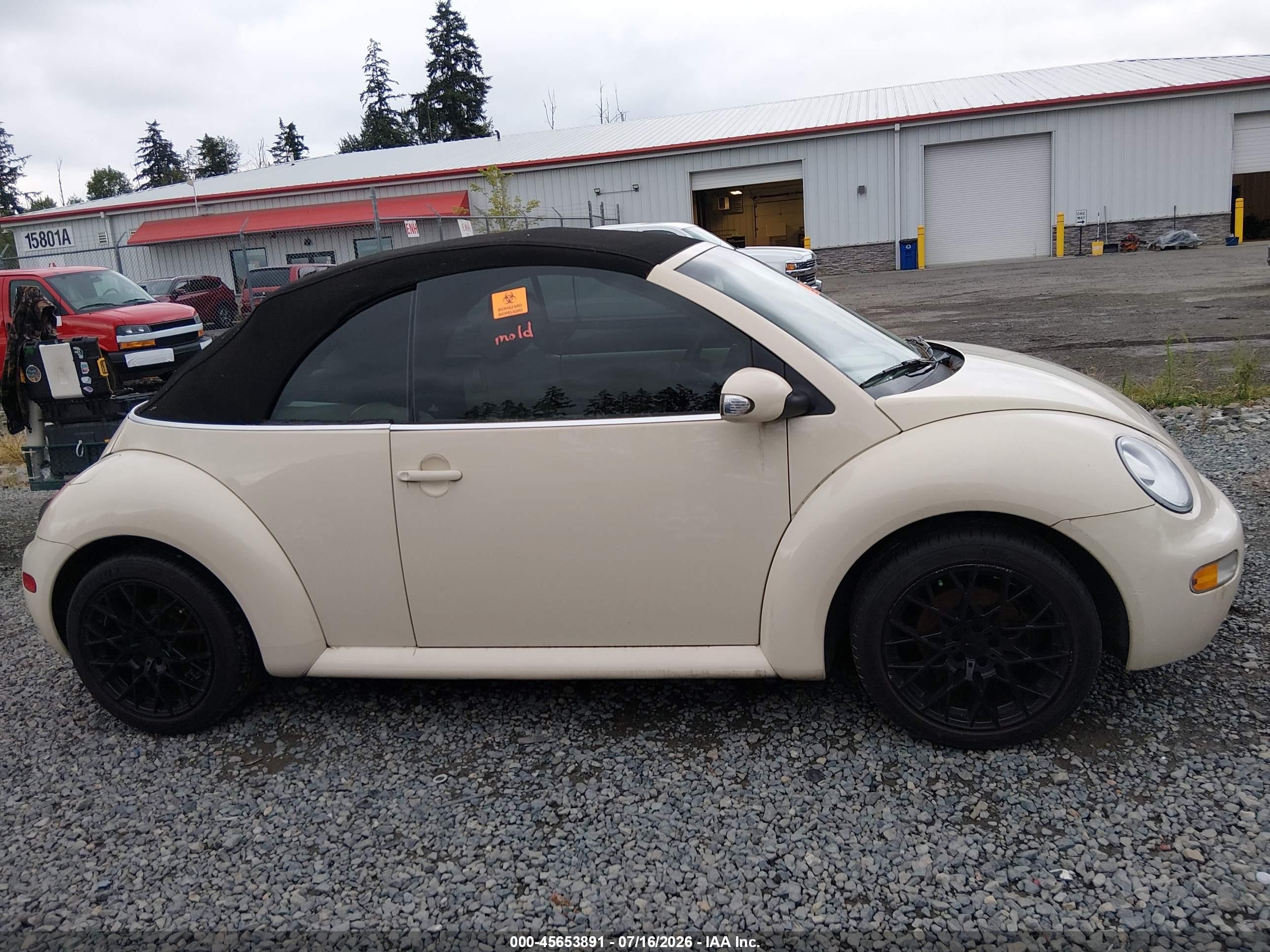 2005 Volkswagen New Beetle Gls Cream vin: 3VWCM31Y25M363537