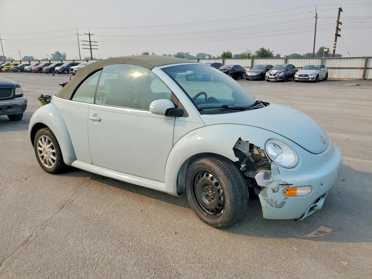 2005 Volkswagen New Beetle Turquoise vin: 3VWCM31Y25M367619