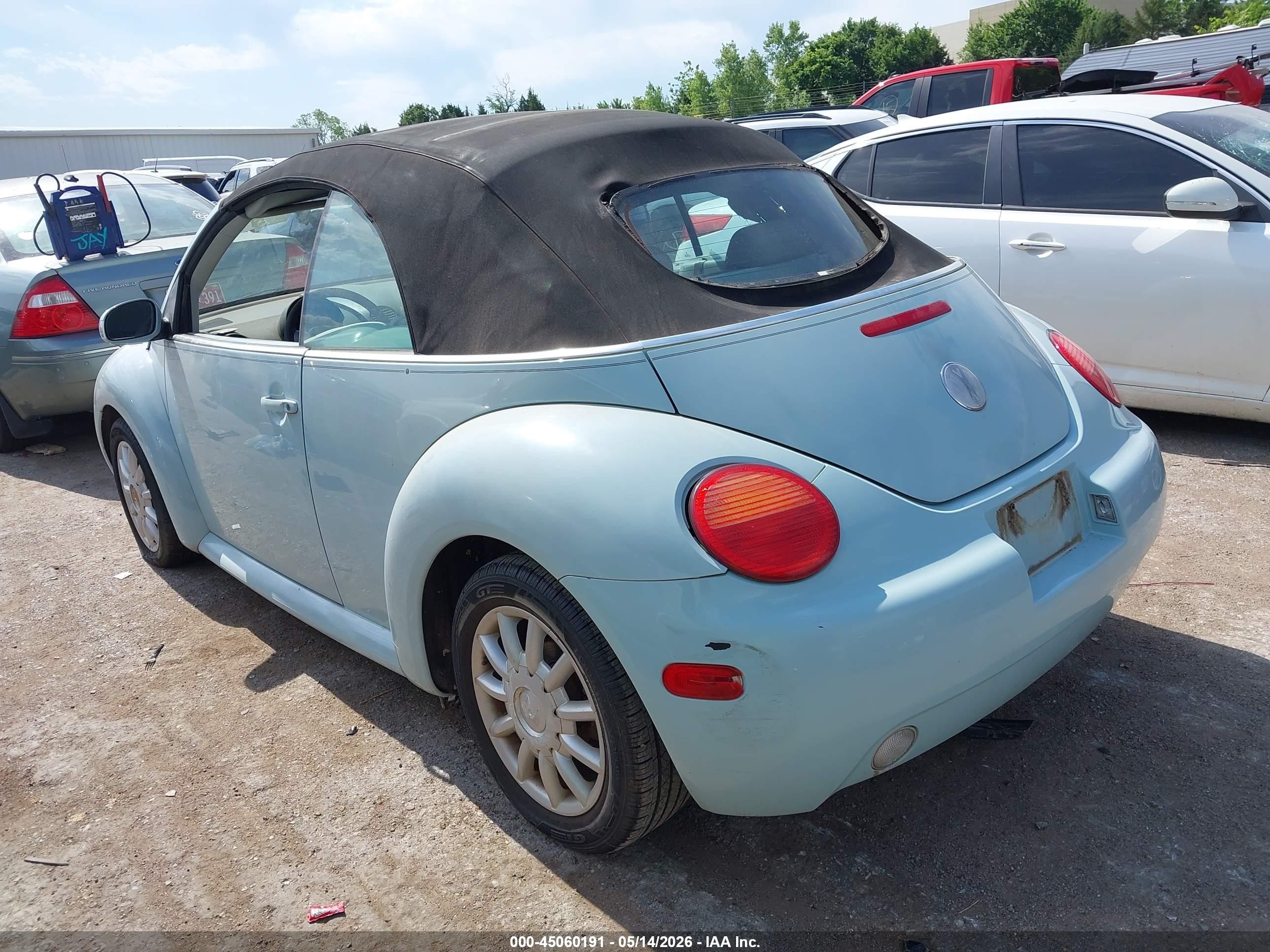 2005 Volkswagen New Beetle Gls Blue vin: 3VWCM31Y25M367975