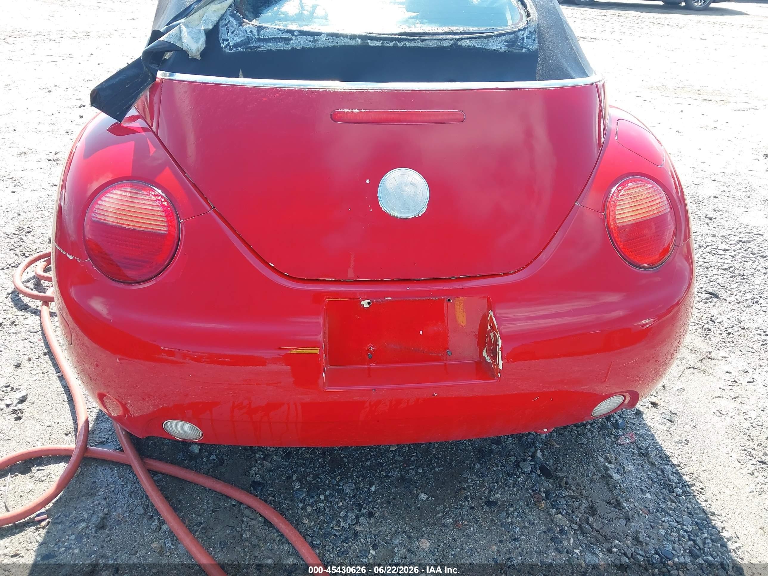 2005 Volkswagen New Beetle Gls Red vin: 3VWCM31Y35M361666