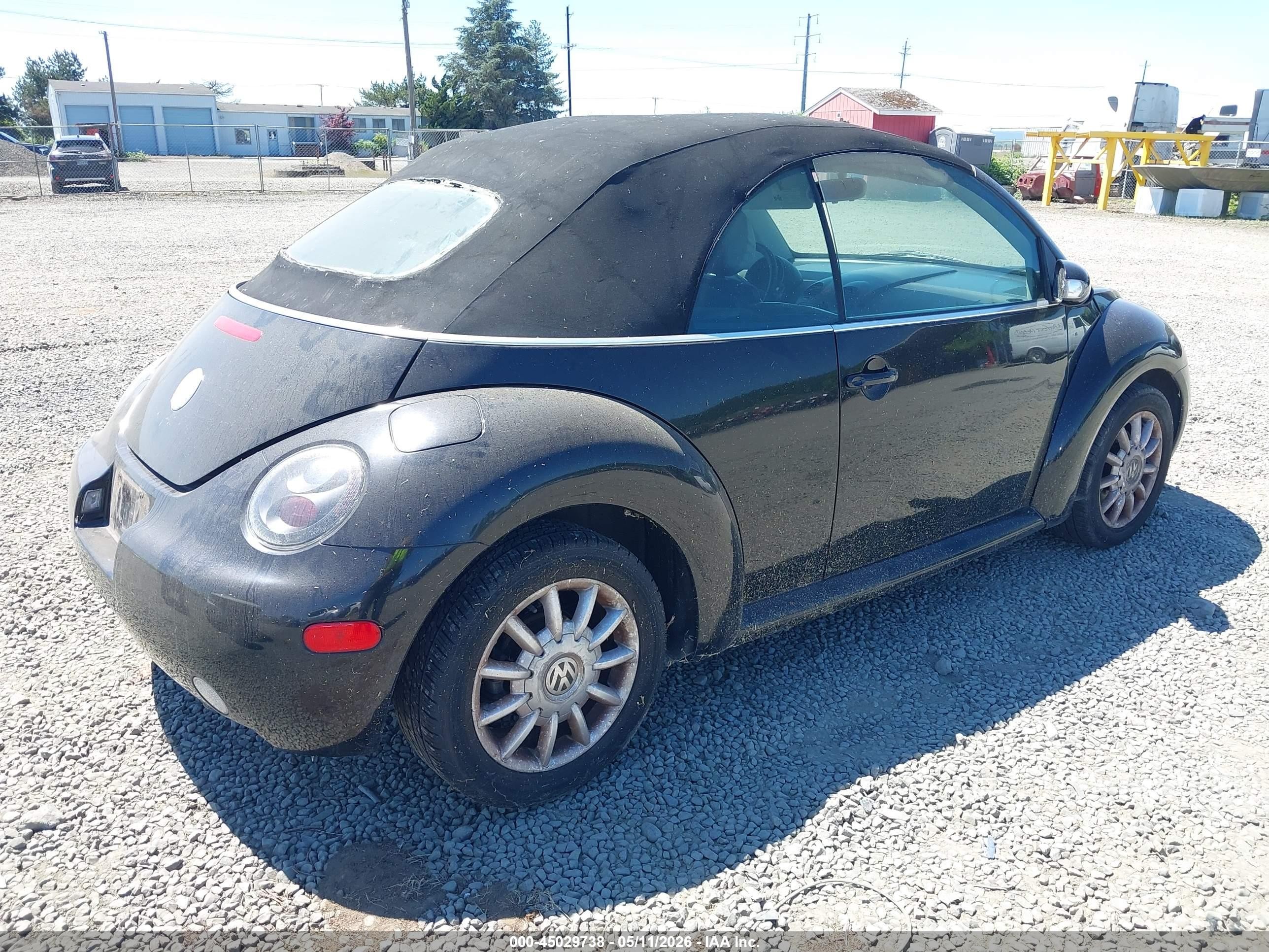 2005 Volkswagen New Beetle Gls Черный vin: 3VWCM31Y35M368987