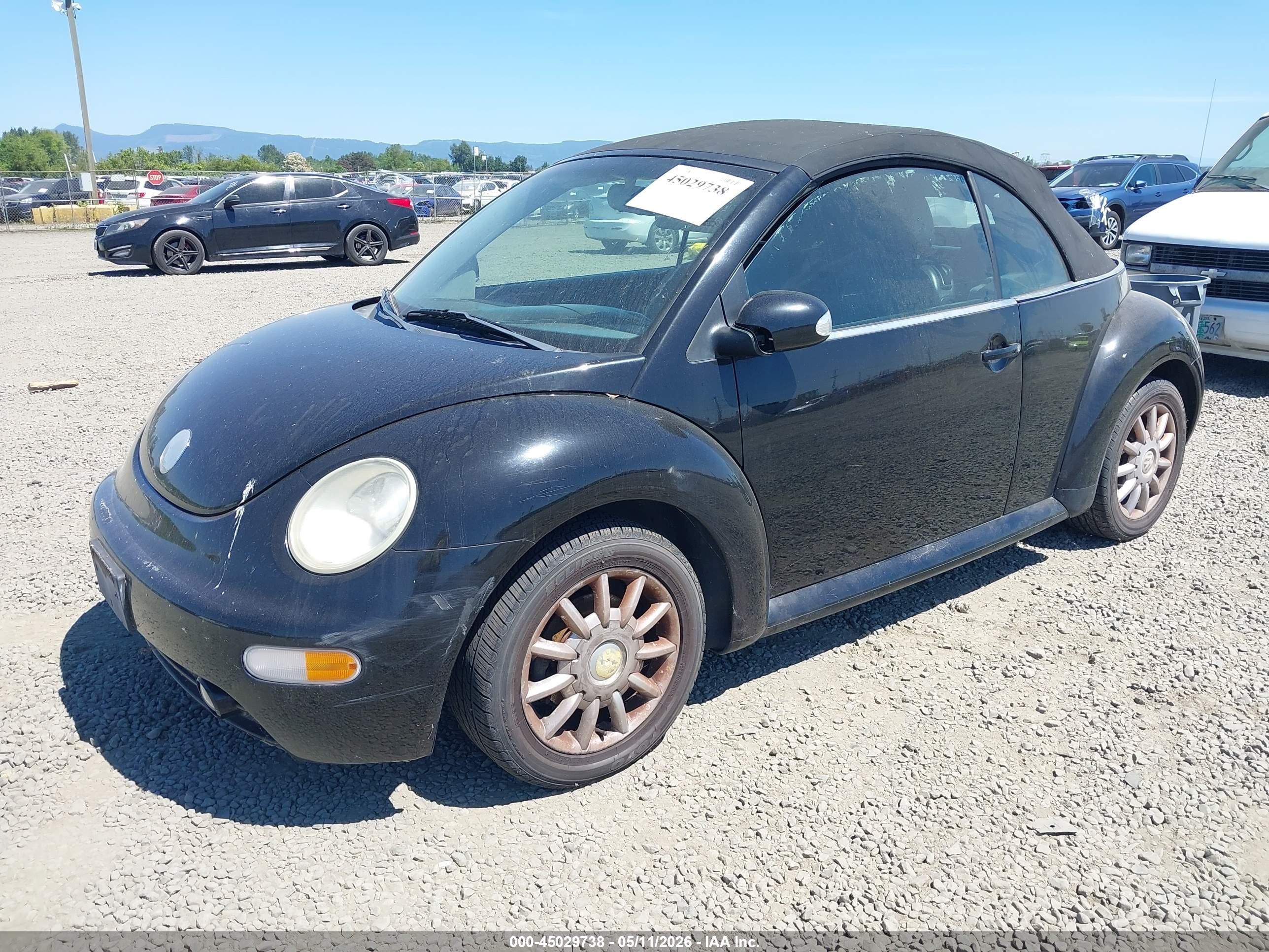 2005 Volkswagen New Beetle Gls Черный vin: 3VWCM31Y35M368987