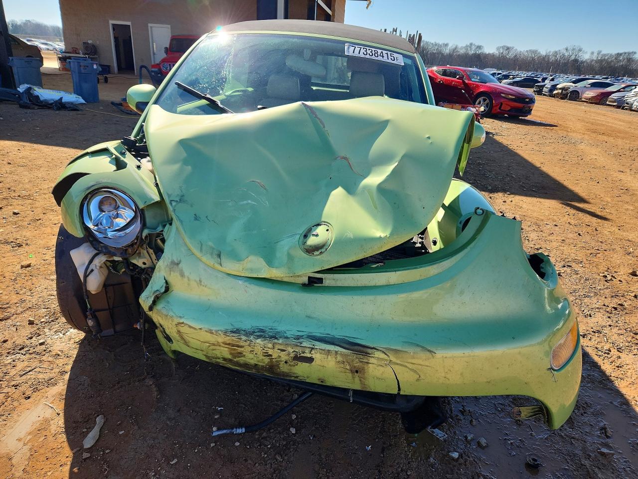 2004 Volkswagen New Beetle Gls Green vin: 3VWCM31Y44M322941