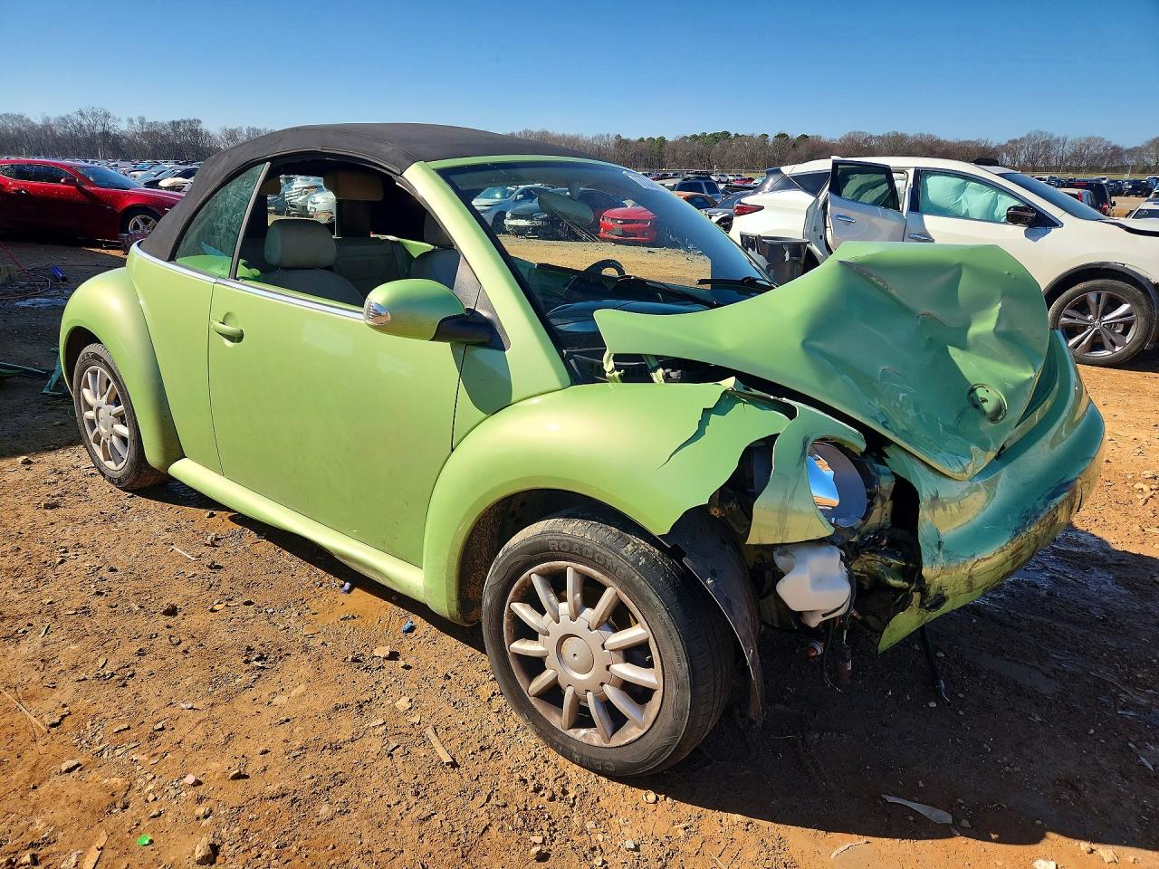 2004 Volkswagen New Beetle Gls Green vin: 3VWCM31Y44M322941