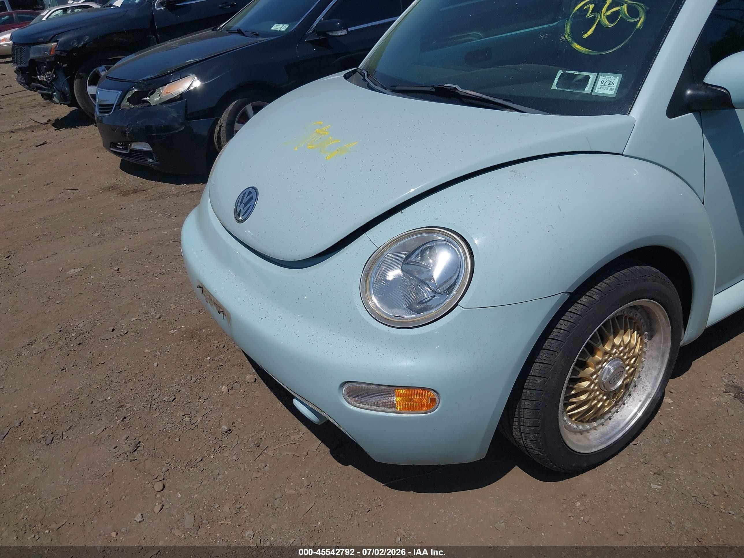 2005 Volkswagen New Beetle Gls Blue vin: 3VWCM31Y45M313139