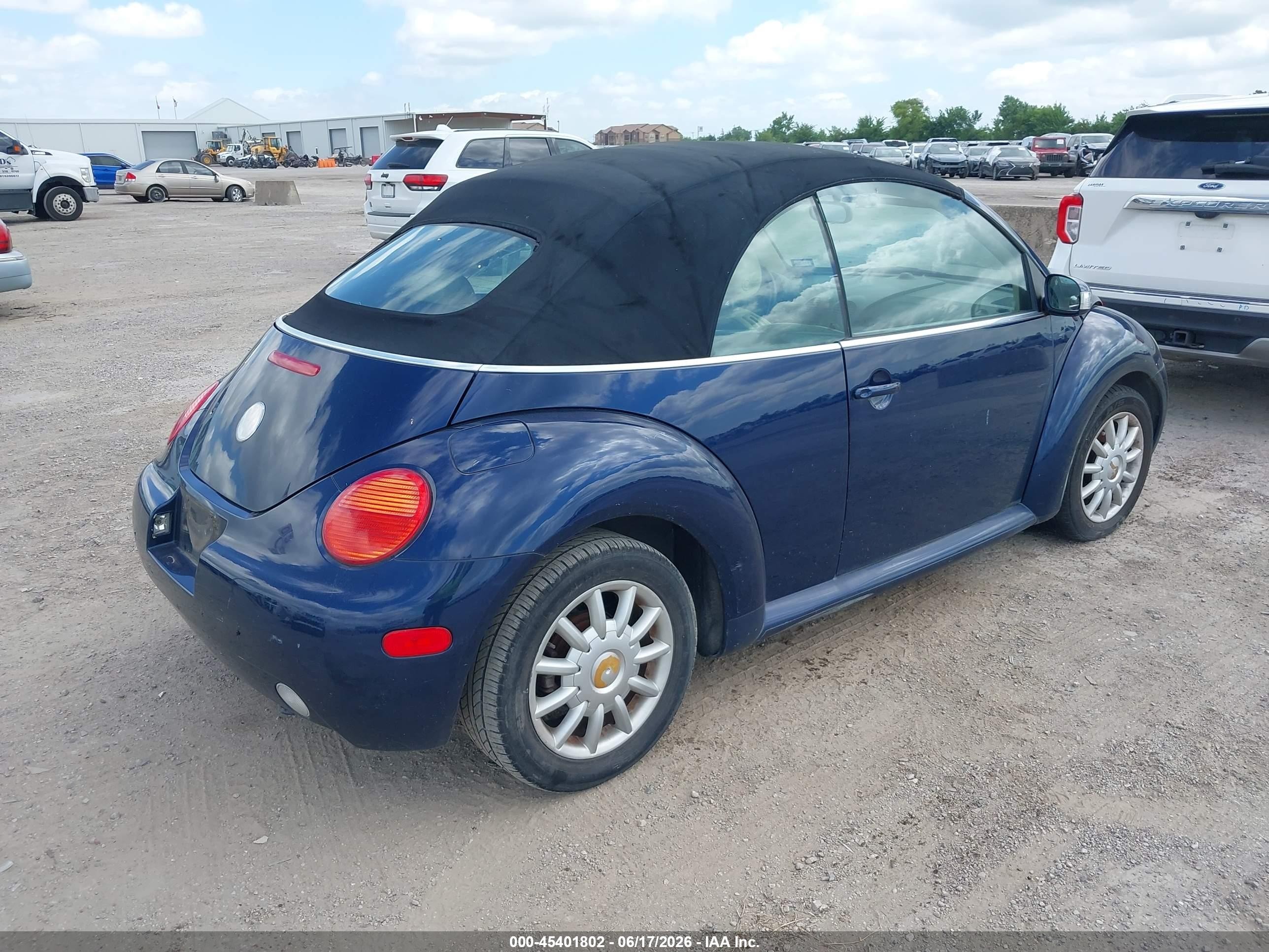 2005 Volkswagen New Beetle Gls Blue vin: 3VWCM31Y45M314548