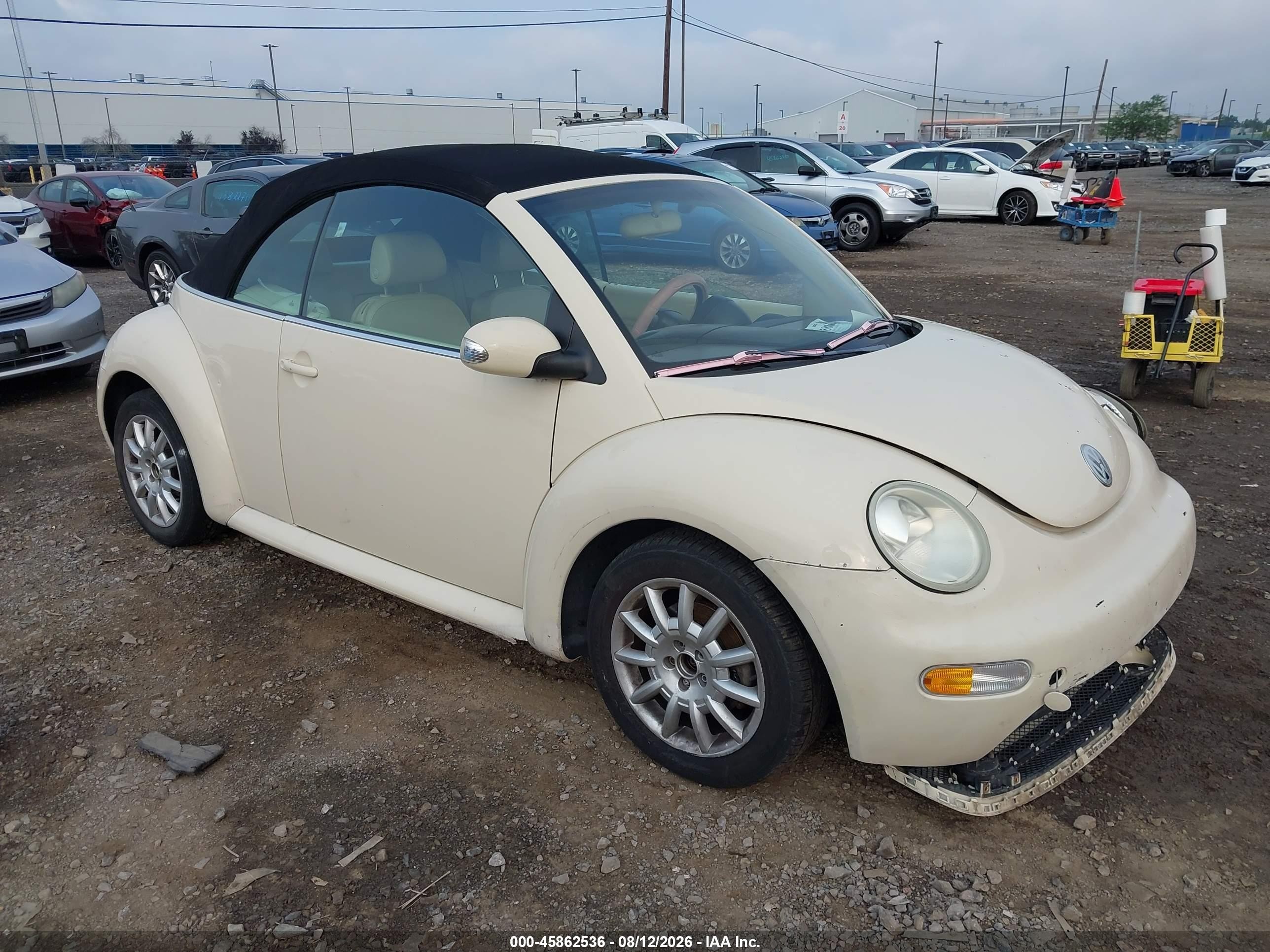 2004 Volkswagen New Beetle Gls Cream vin: 3VWCM31Y74M321976