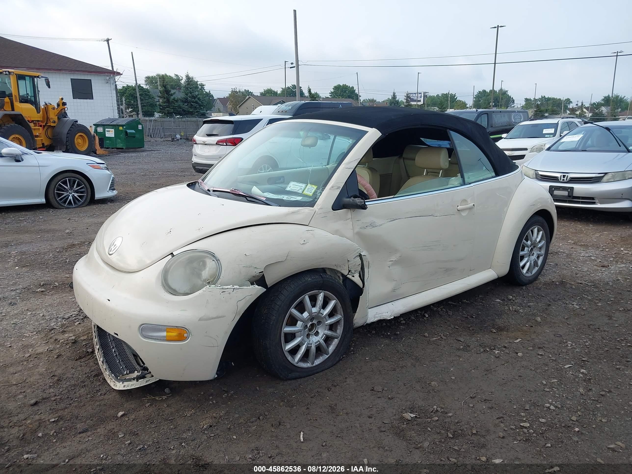 2004 Volkswagen New Beetle Gls Cream vin: 3VWCM31Y74M321976