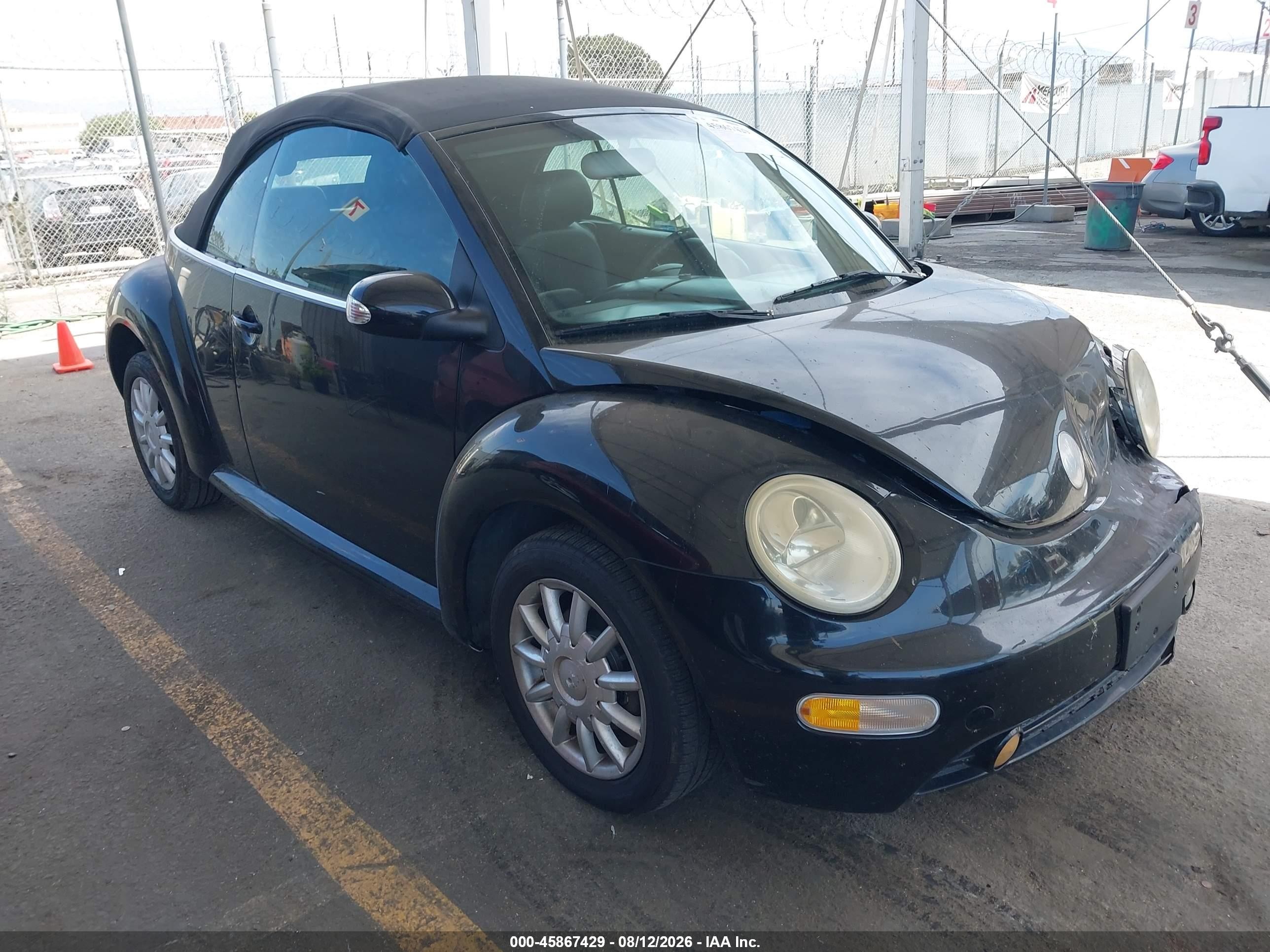2004 Volkswagen New Beetle Gls Black vin: 3VWCM31Y94M324149