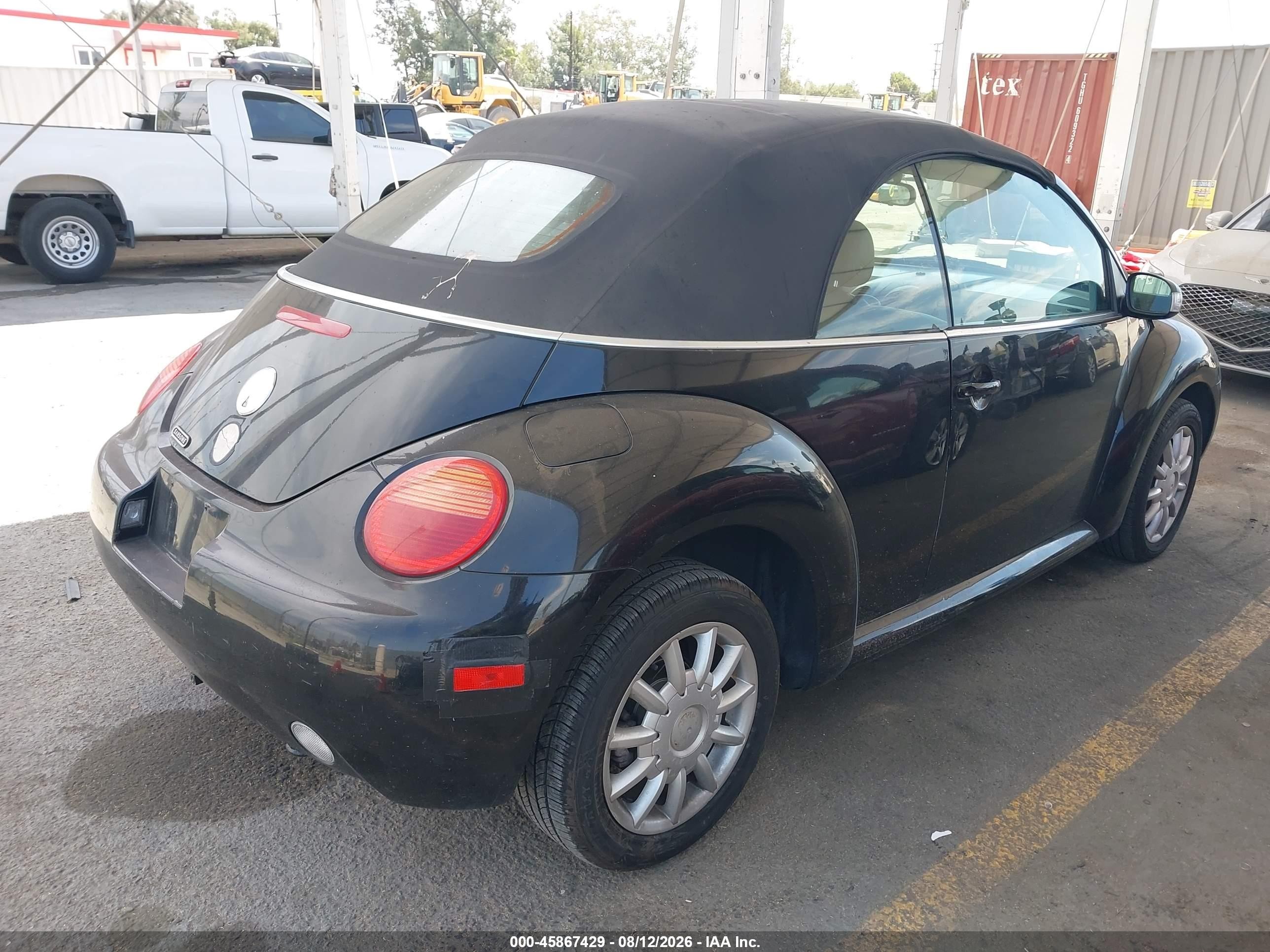 2004 Volkswagen New Beetle Gls Black vin: 3VWCM31Y94M324149