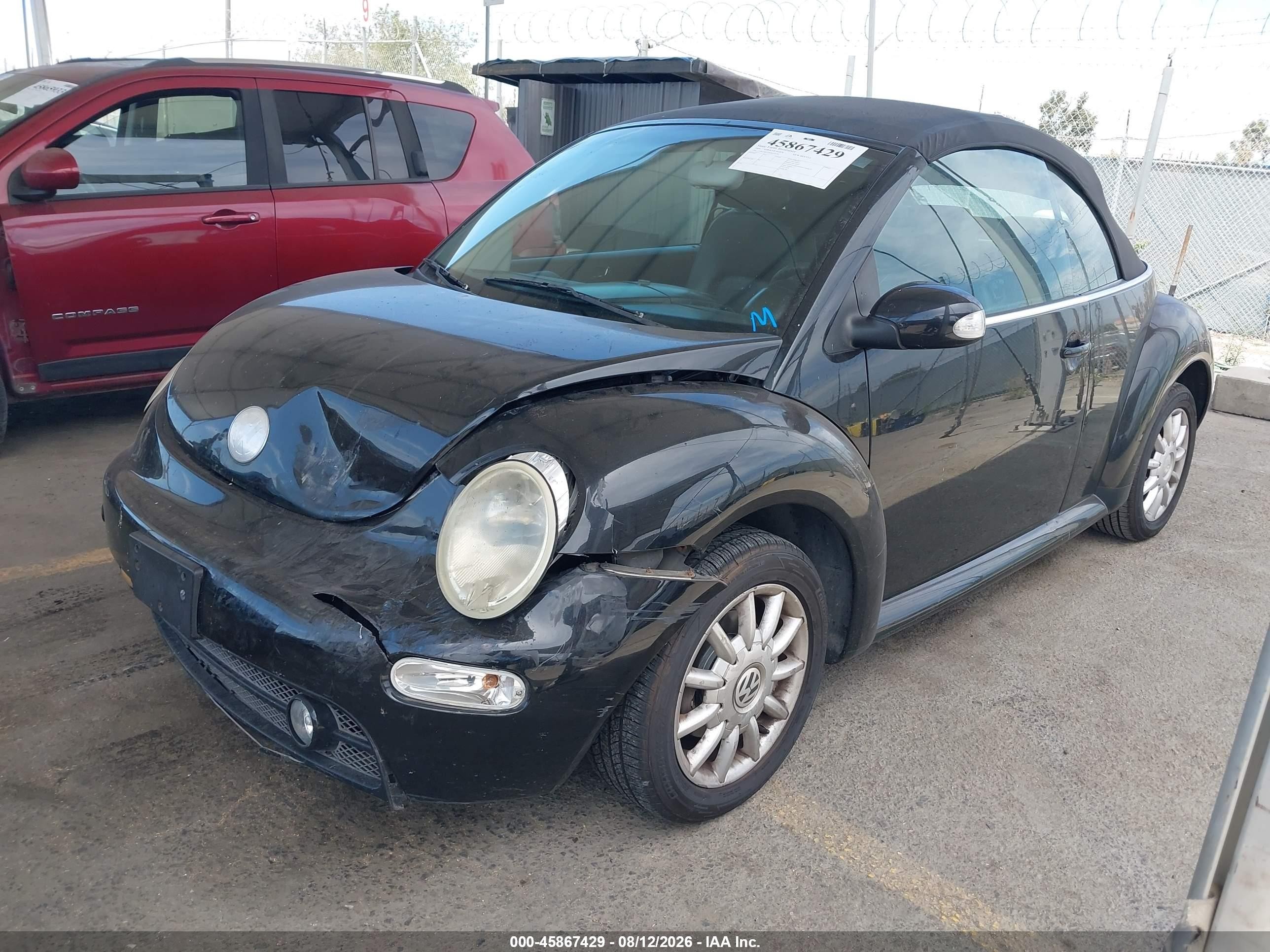 2004 Volkswagen New Beetle Gls Black vin: 3VWCM31Y94M324149