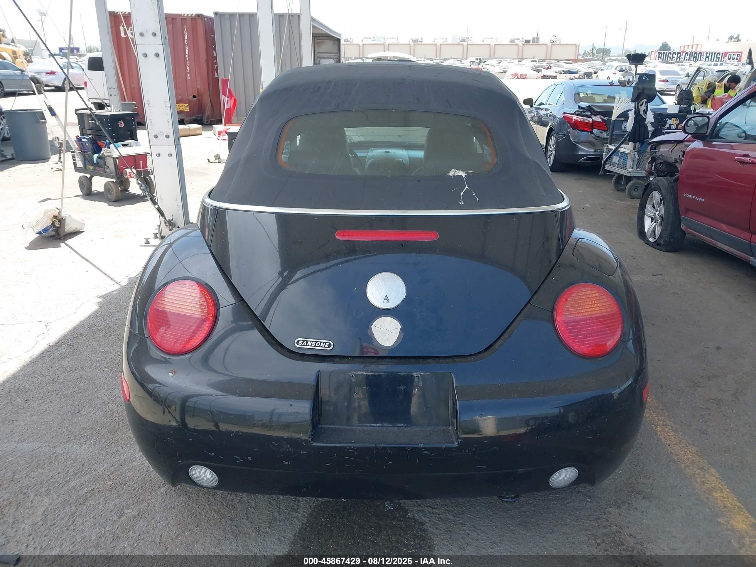 2004 Volkswagen New Beetle Gls Black vin: 3VWCM31Y94M324149