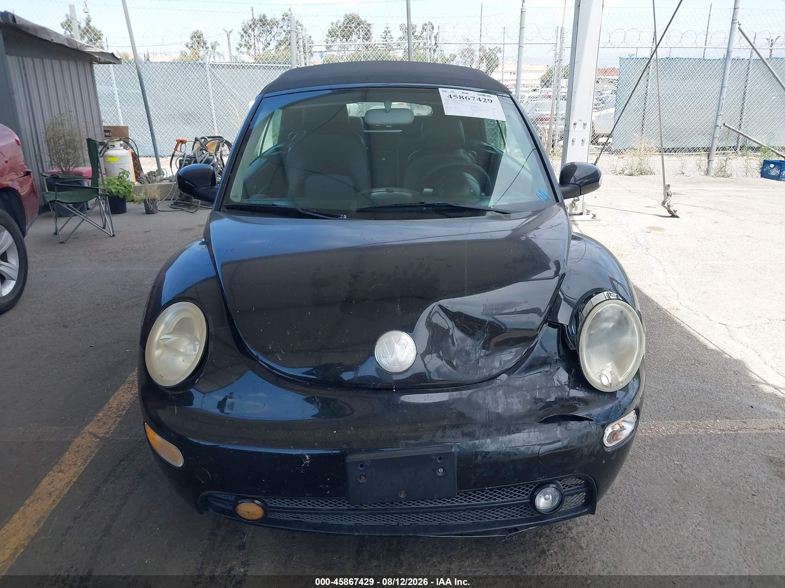 2004 Volkswagen New Beetle Gls Black vin: 3VWCM31Y94M324149