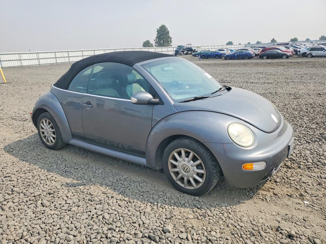 2005 Volkswagen New Beetle Gls Gray vin: 3VWCM31Y95M302850