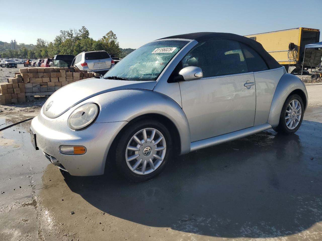 2004 Volkswagen New Beetle Gls Silver vin: 3VWCM31YX4M334897