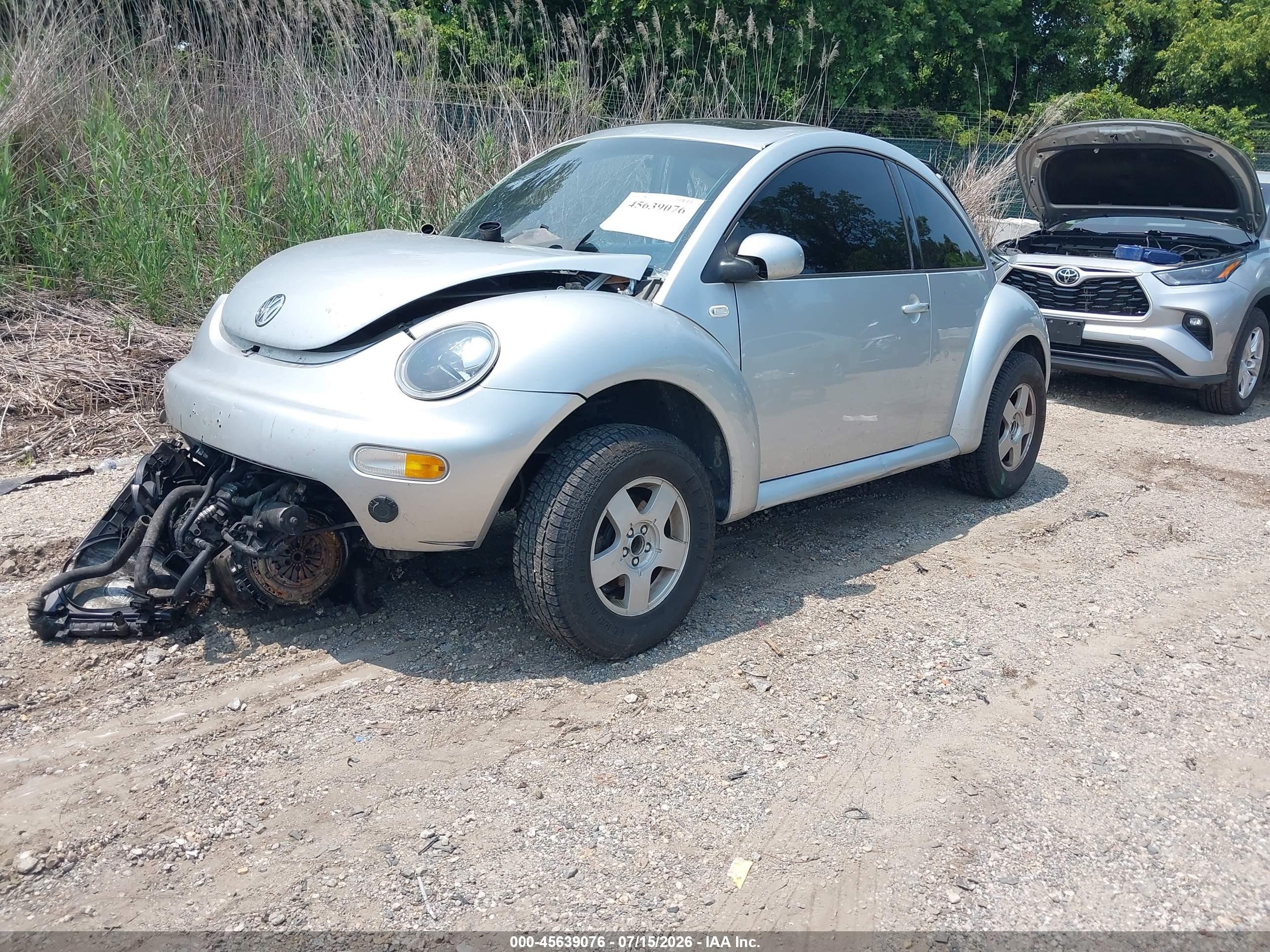 2002 Volkswagen New Beetle Gls Tdi Silver vin: 3VWCP21C02M421145