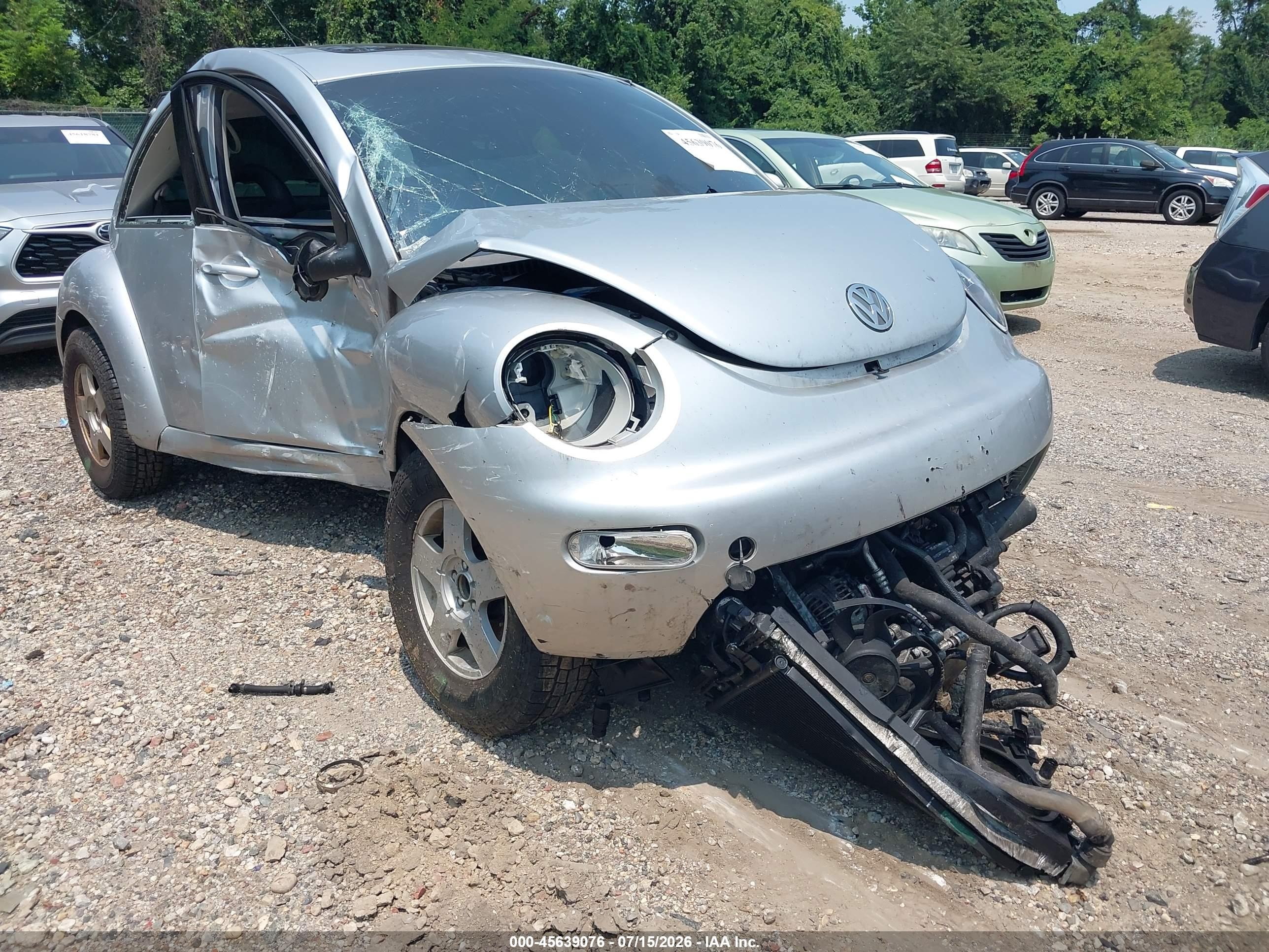 2002 Volkswagen New Beetle Gls Tdi Silver vin: 3VWCP21C02M421145