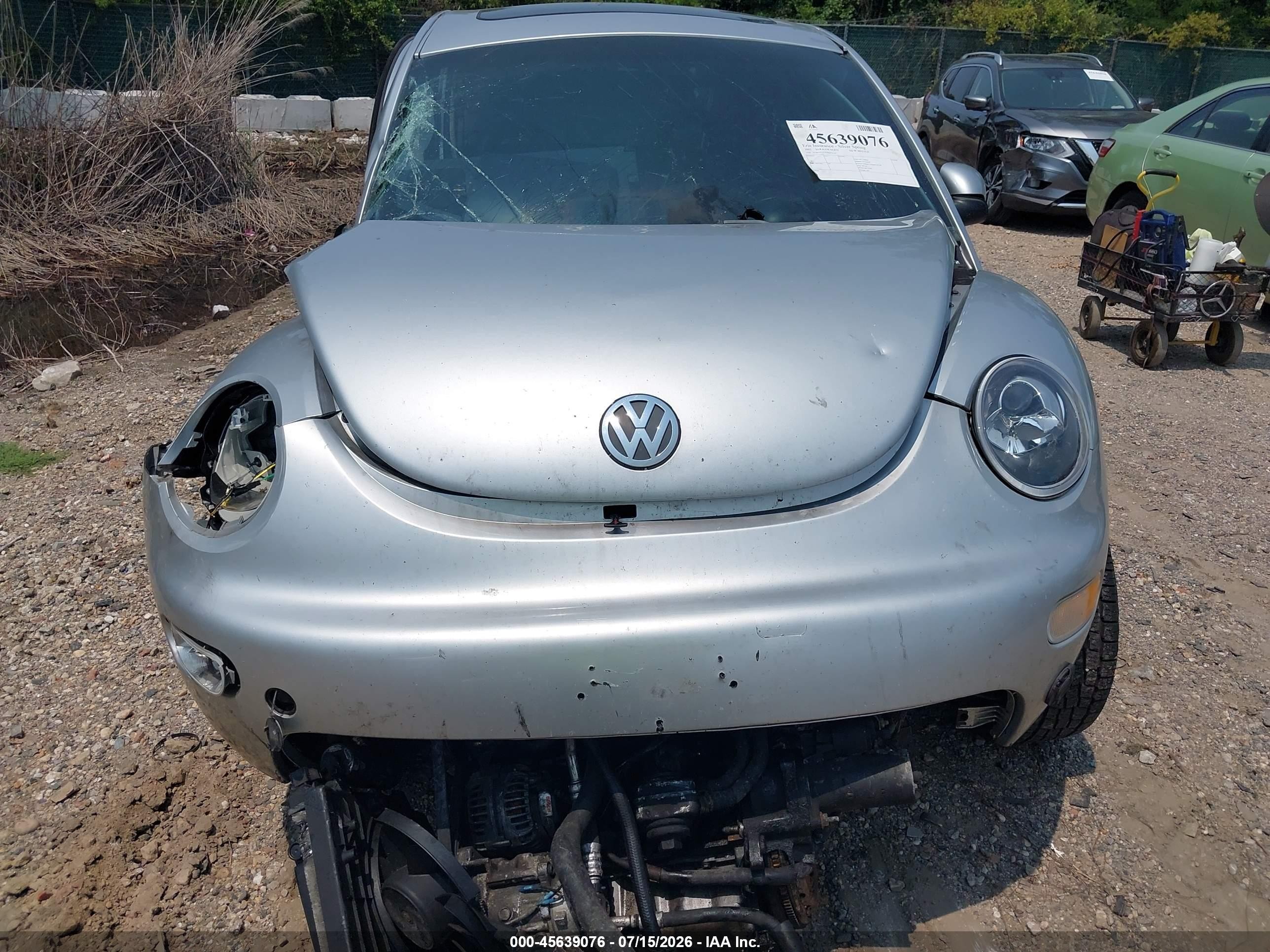 2002 Volkswagen New Beetle Gls Tdi Silver vin: 3VWCP21C02M421145
