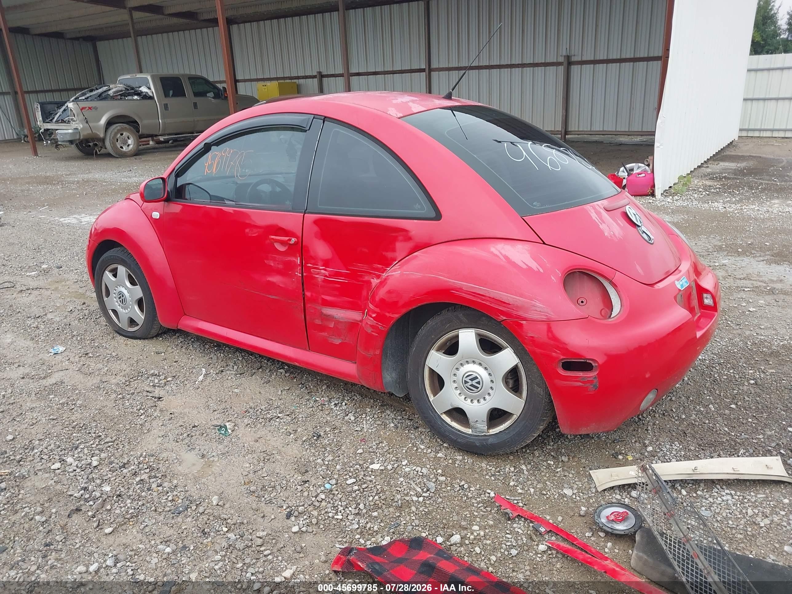 2001 Volkswagen New Beetle Gls Tdi Red vin: 3VWCP21C21M468756