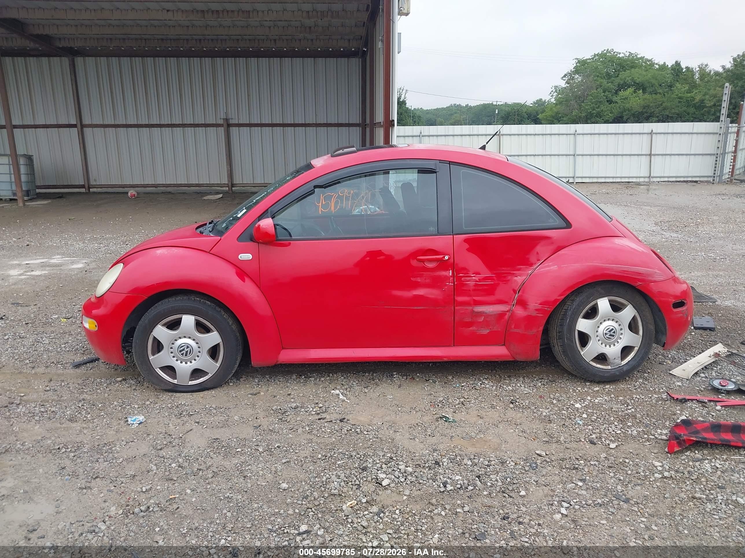 2001 Volkswagen New Beetle Gls Tdi Red vin: 3VWCP21C21M468756