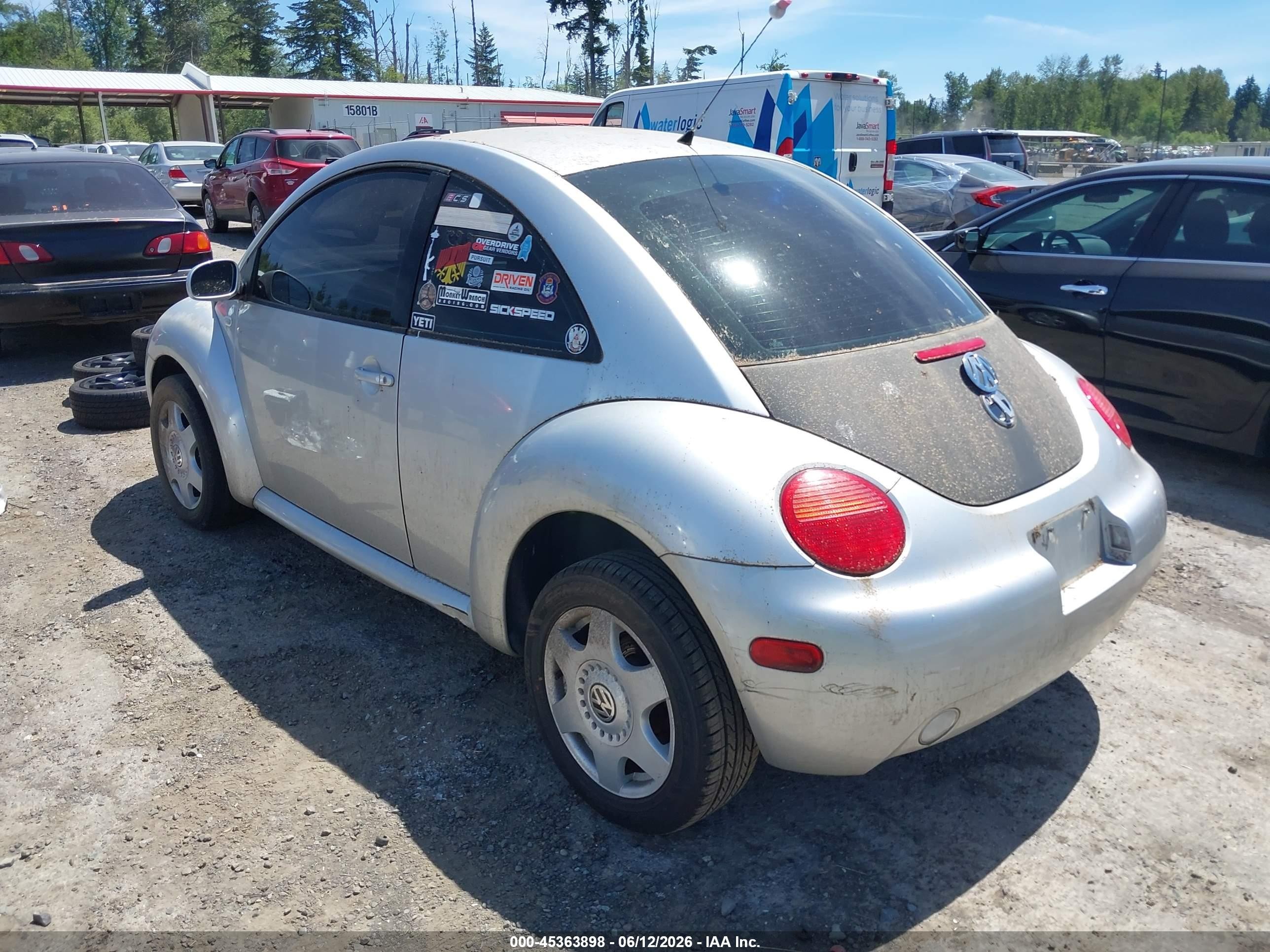 2001 Volkswagen New Beetle Gls Tdi Silver vin: 3VWCP21C21M474962