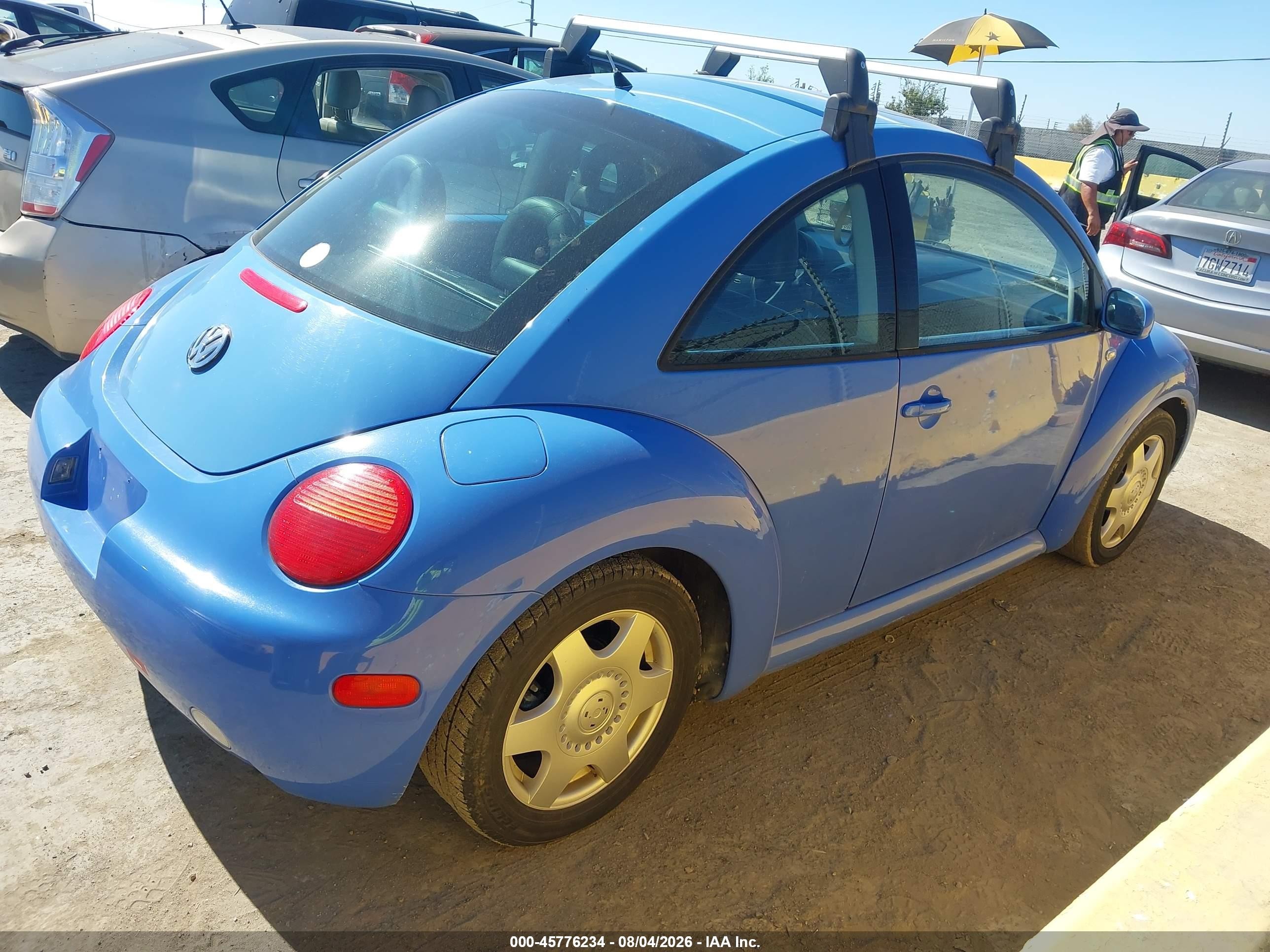 2001 Volkswagen New Beetle Gls Tdi Blue vin: 3VWCP21C31M431005