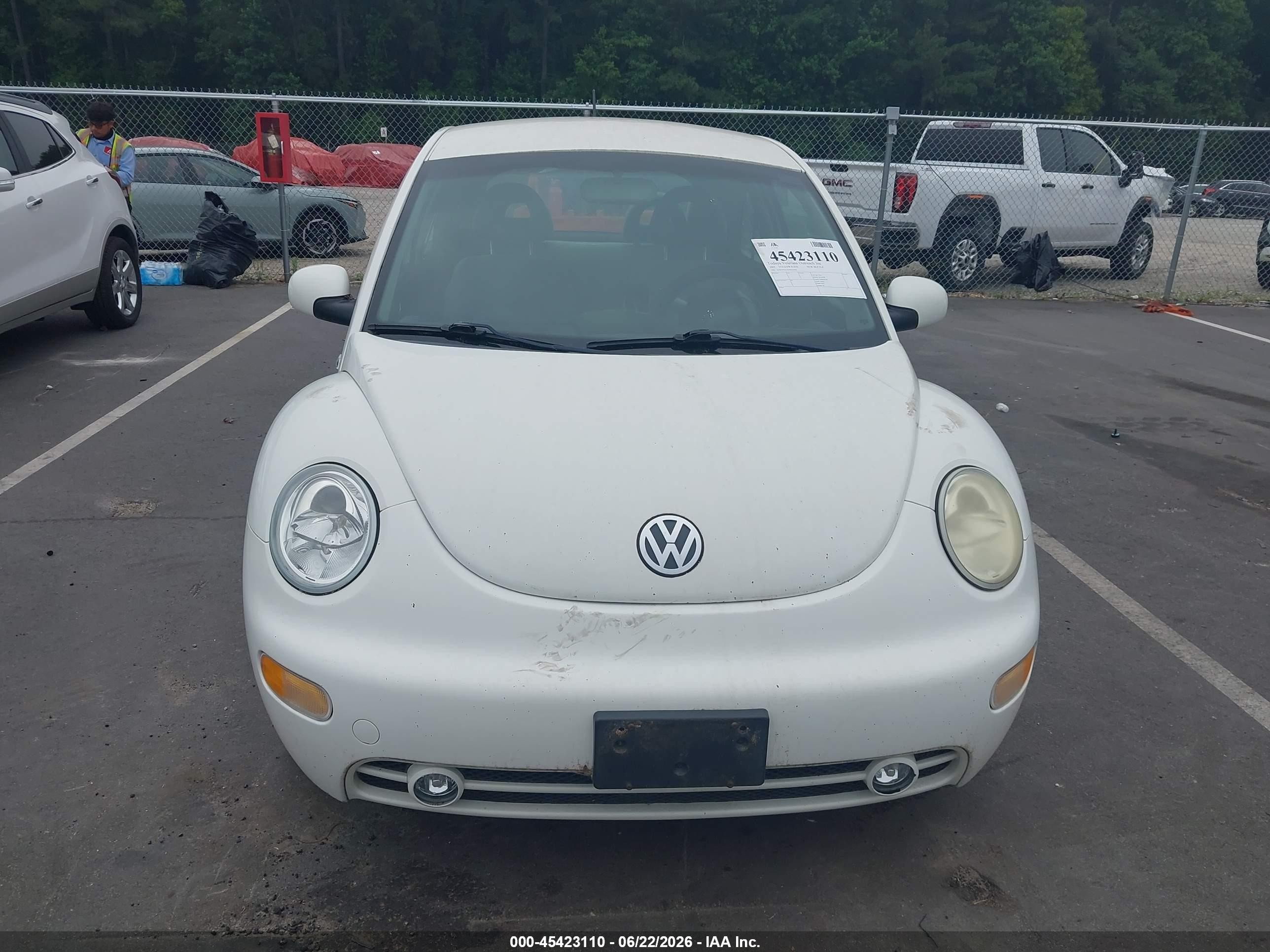 2001 Volkswagen New Beetle Gls Tdi White vin: 3VWCP21C41M421454